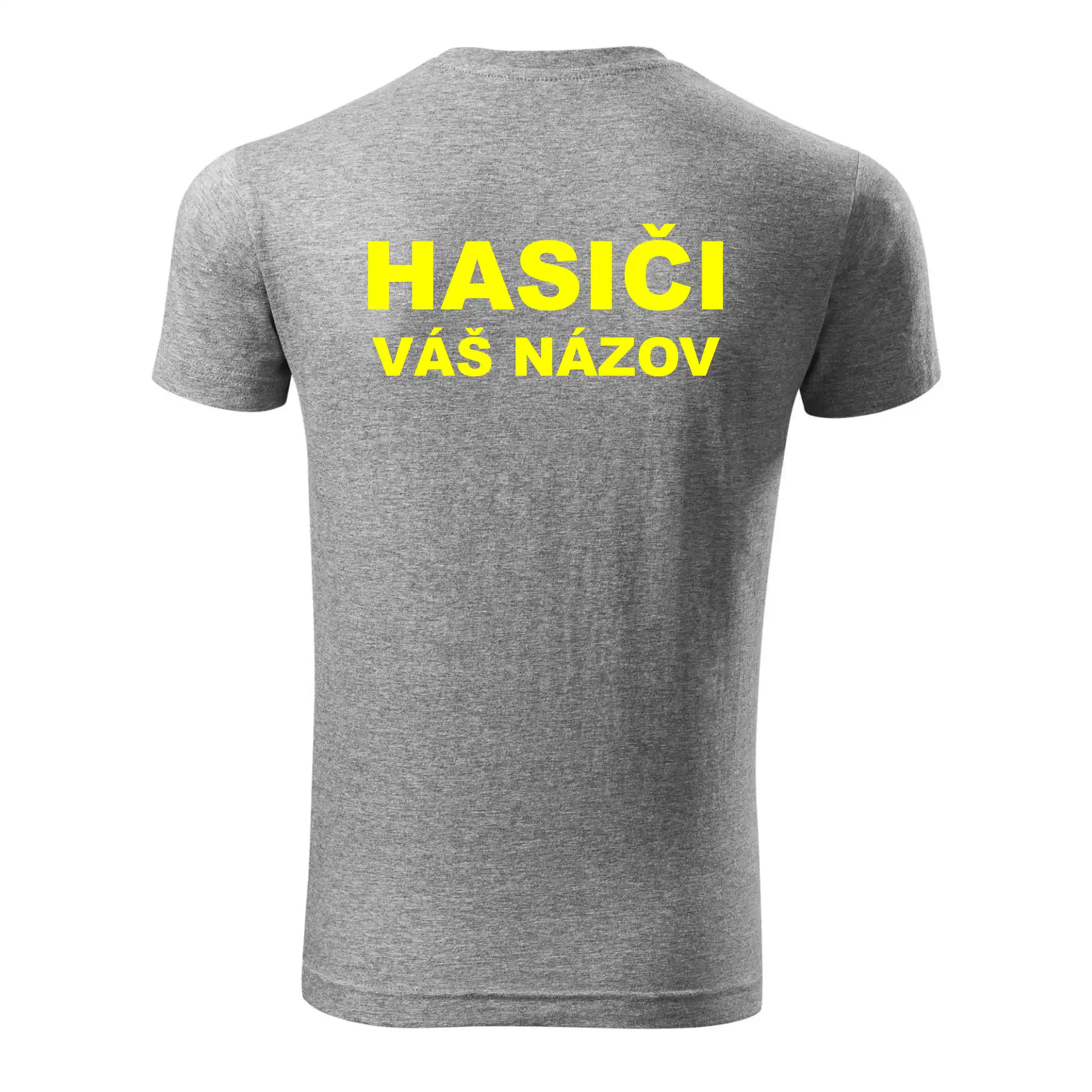 Hasiči - žltý nápis - váš názov zboru