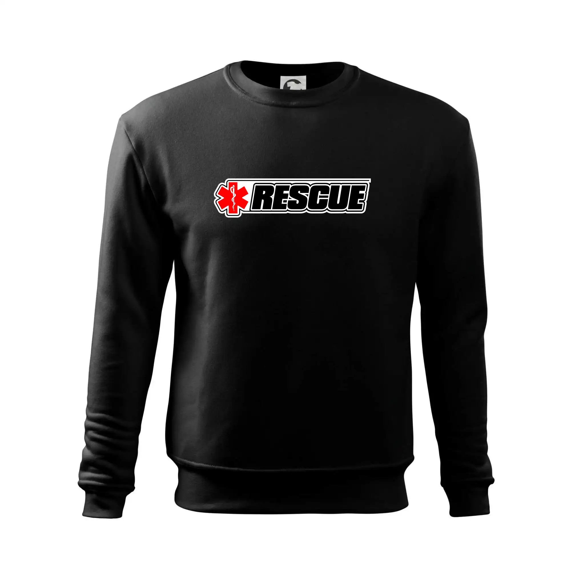 Tričká a mikiny pre záchranárov a lekárov - Kvalitné oblečenie pre zdravotníkov - Záchranár rescue kríž červený - Mikina Essential pánska