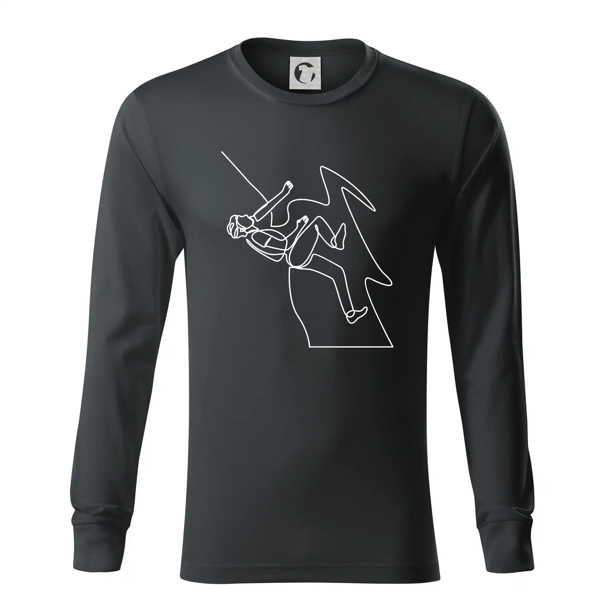 Lezec na skále jedním tahem