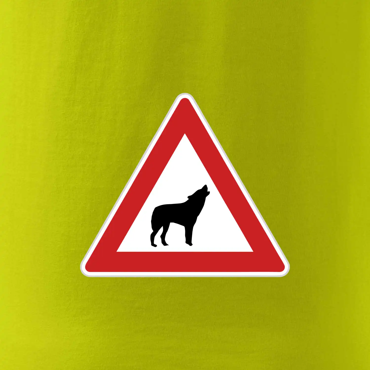 Dopravní značka - Pozor vlk