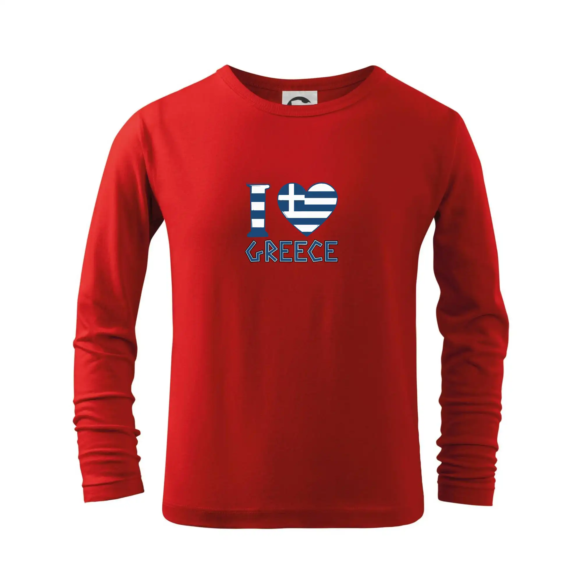 Motívy štátnych vlajok - I love Greece - Tričko detské Long Sleeve