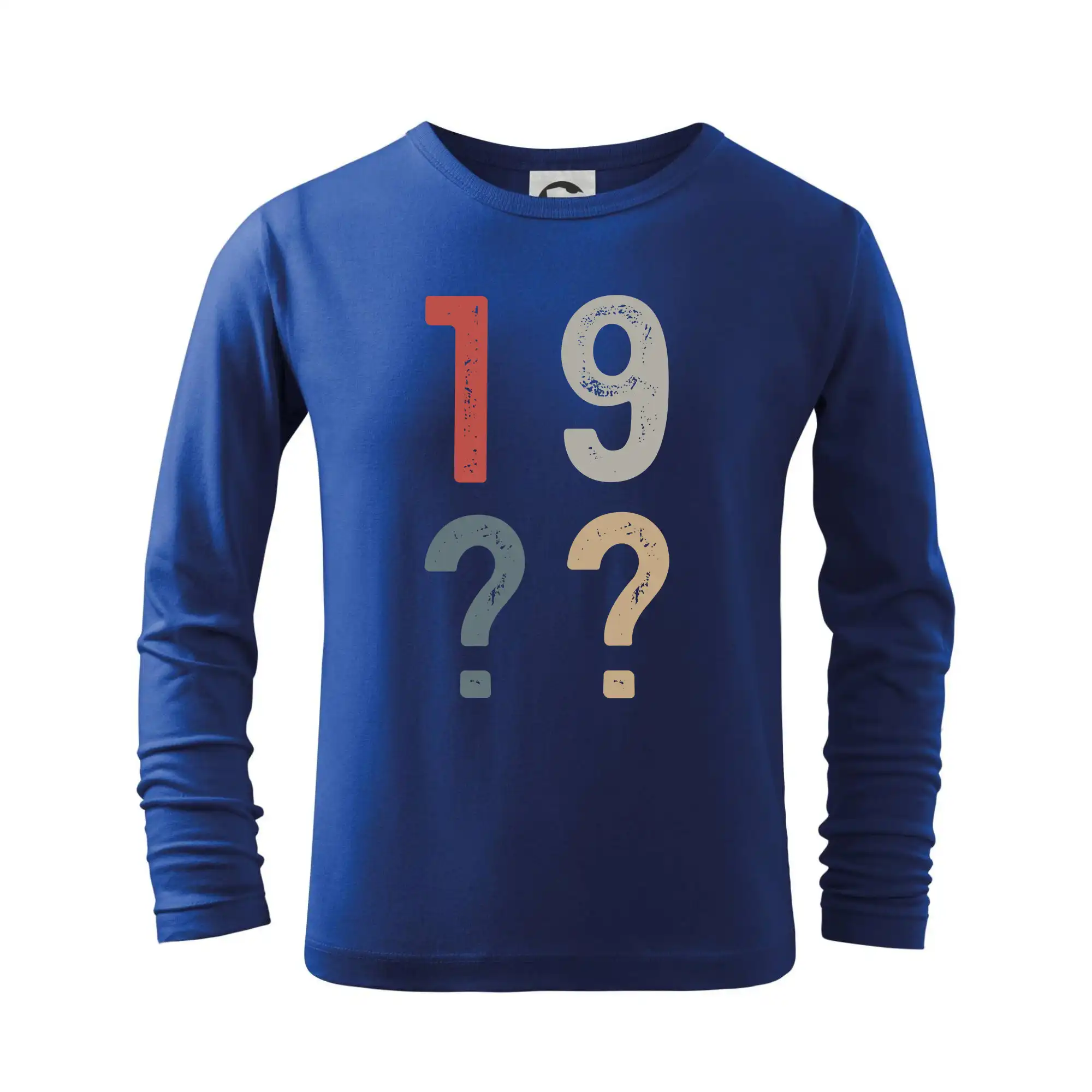 Tričká k narodeninám - Vintage číslica - vlastný rok - Tričko detské Long Sleeve