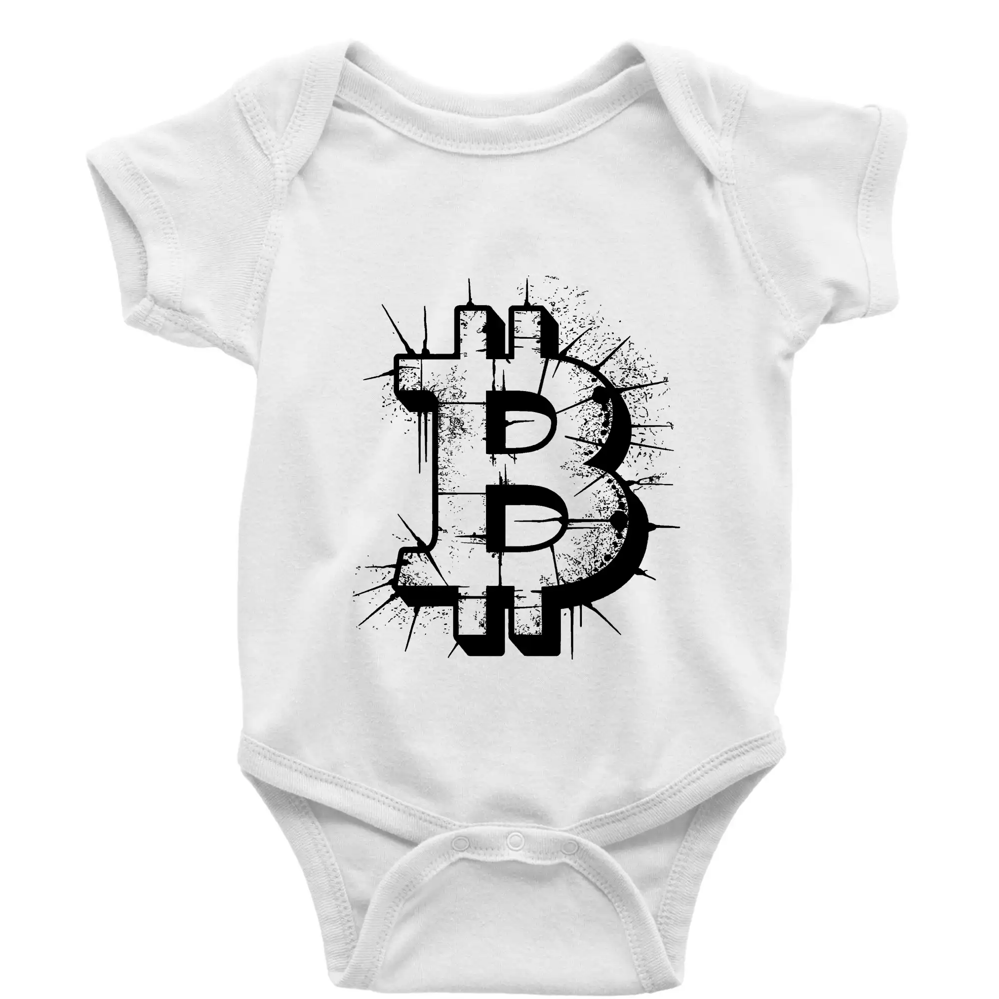 Bitcoin kresba ceruzku - Body dojčenské s krátkym rukávom