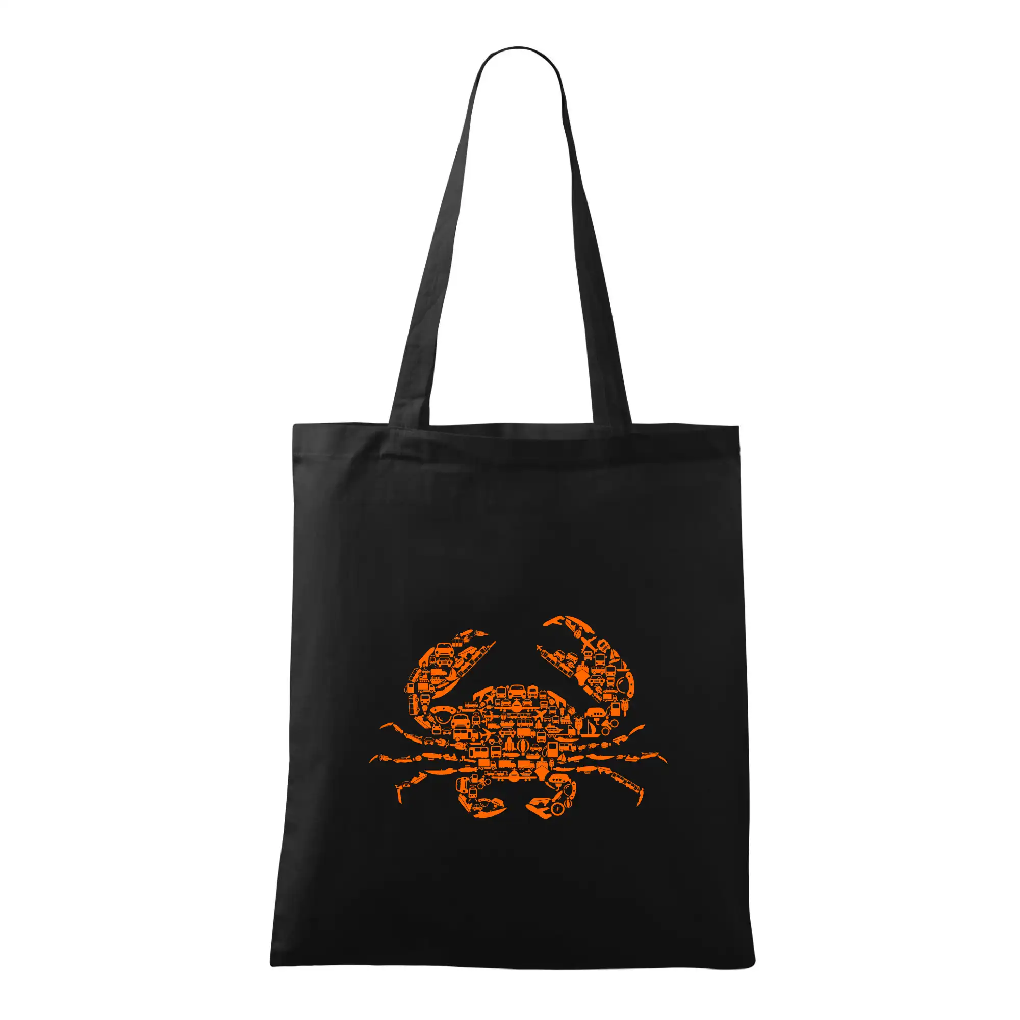 Grafické tričká - Crab - transport icons - Taška bavlnená