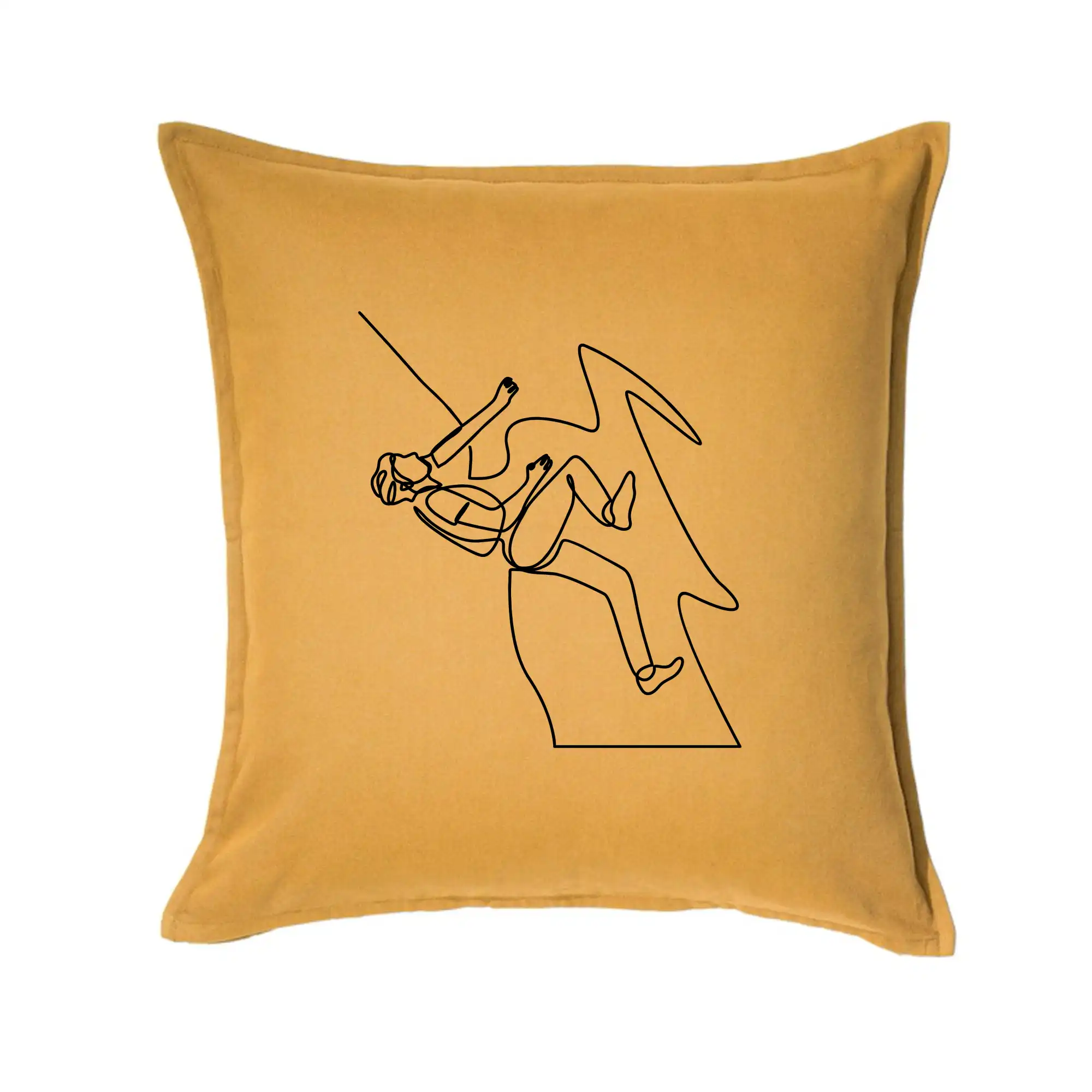 Lezec na skále jedním tahem