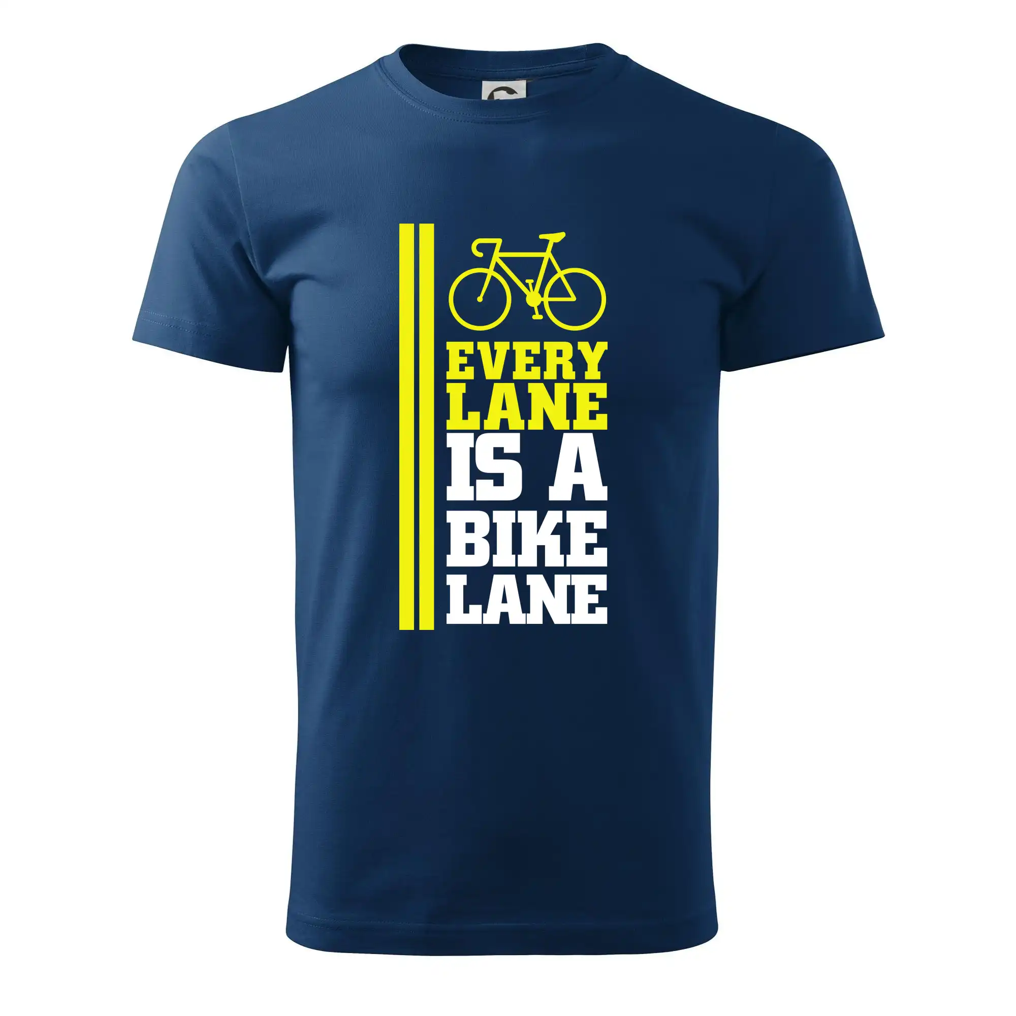 Tričko ako darček pre cyklistu - Every Lane Bike Lane - Pánske tričko nižšej gramáže