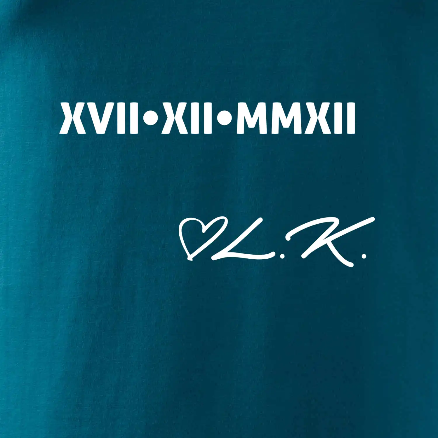 Datum výročí a iniciály