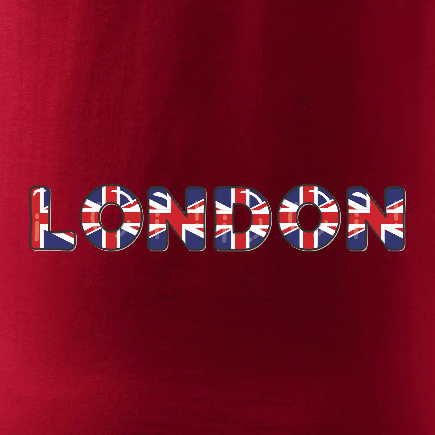 Nápis London vlajka