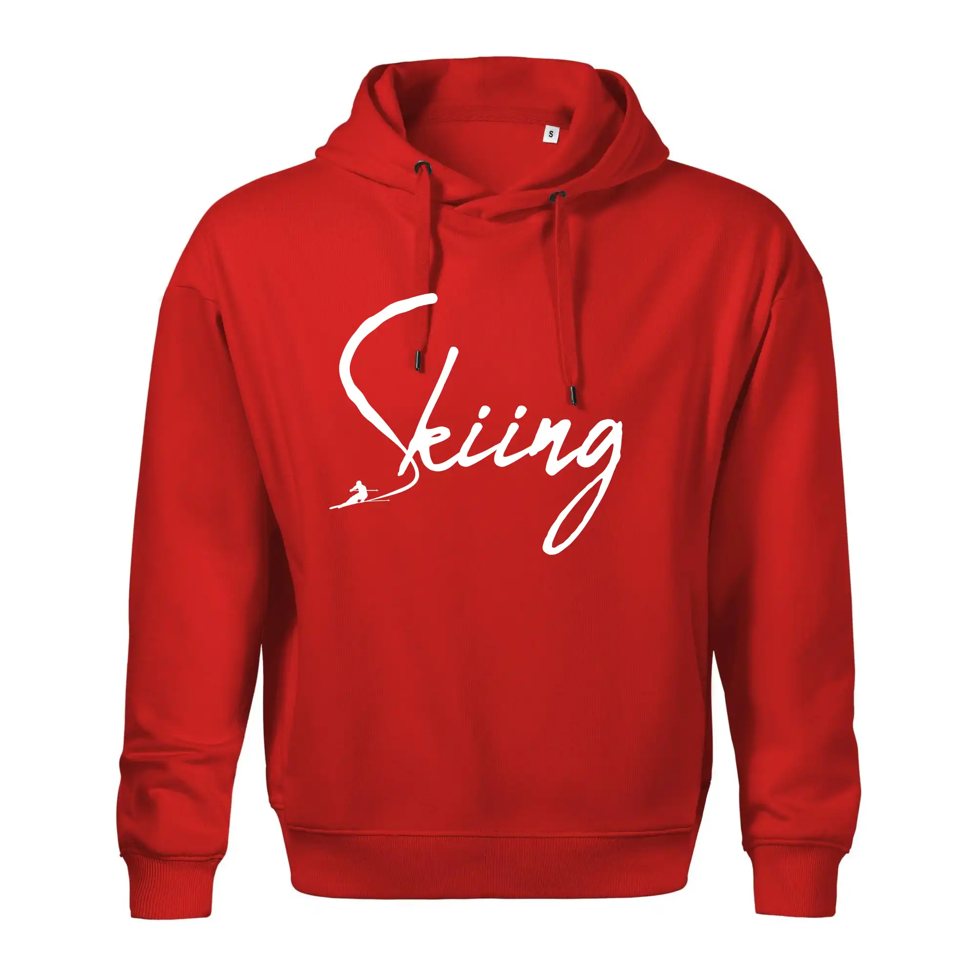 Skiing nápis lyžař