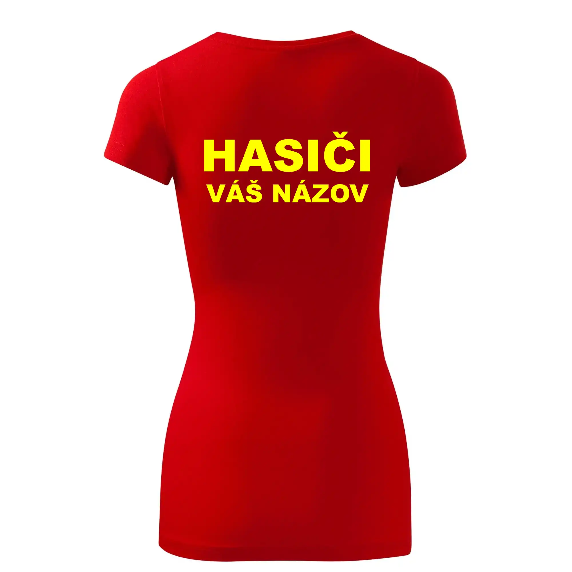 Hasiči - žltý nápis - váš názov zboru