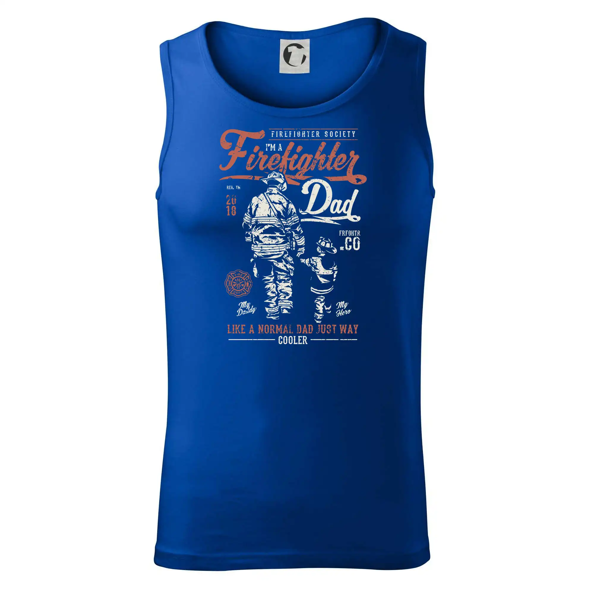 Originálne tričká pre hasičov - Firefighter Dad - Tielko pánske Core
