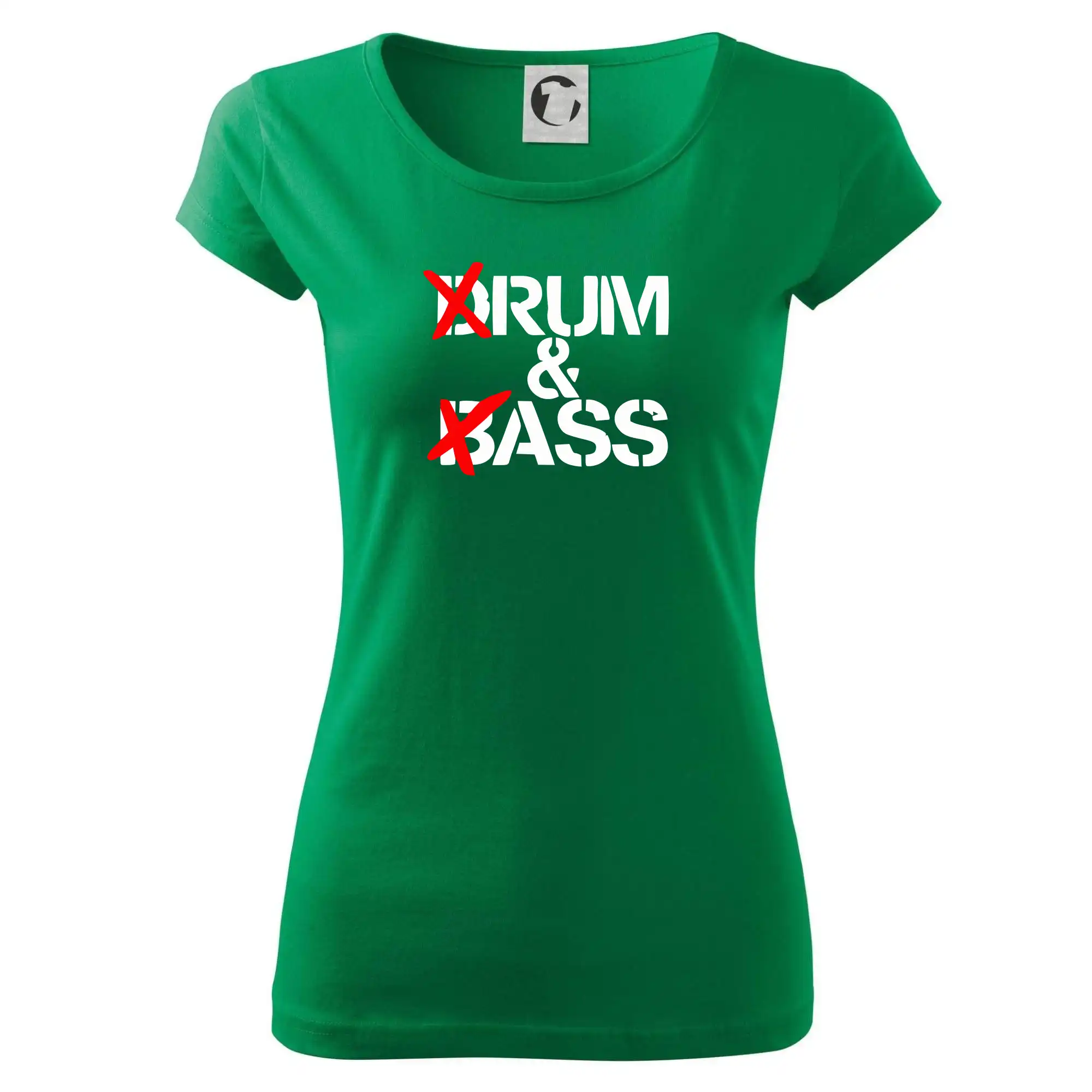 Tričká na párty - Drum & Bass (Rum & Ass) - Dámske tričko Pure