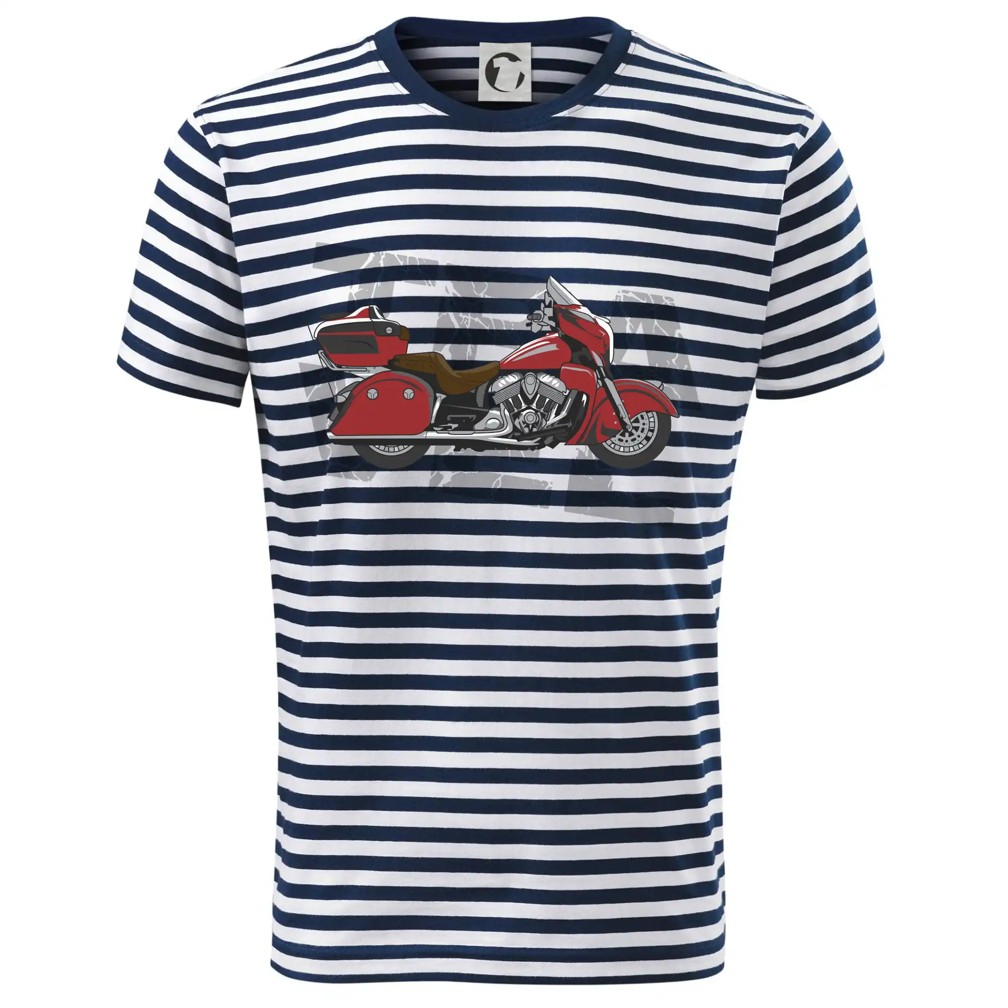 Tričká a mikiny s potlačou motoriek – pre pravých motorkárov - Cestovná motorka Amerika červená - Dětské triko na vodu