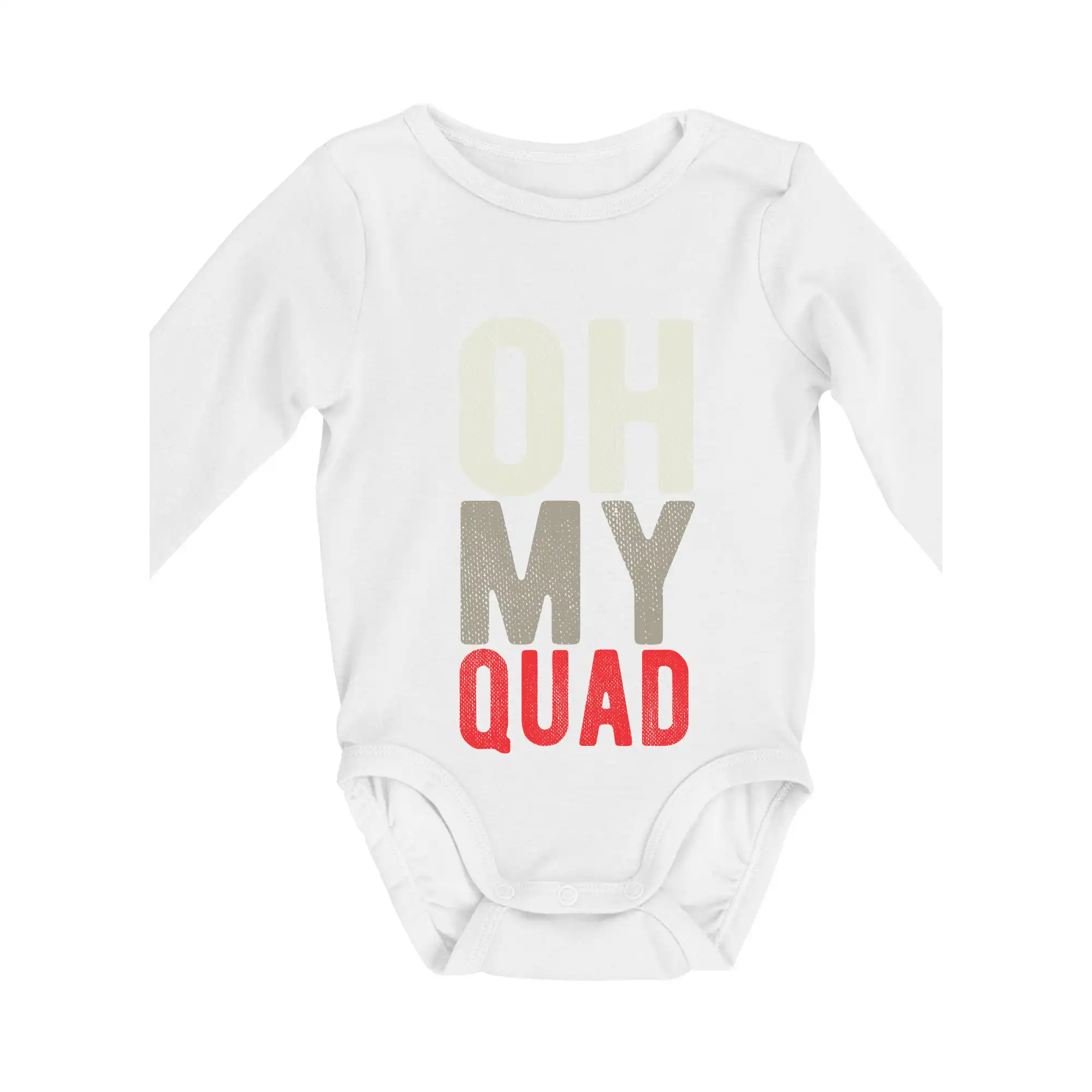 Tričko s štvorkolkou - OH my Quad - Body dojčenské s dlhým rukávom