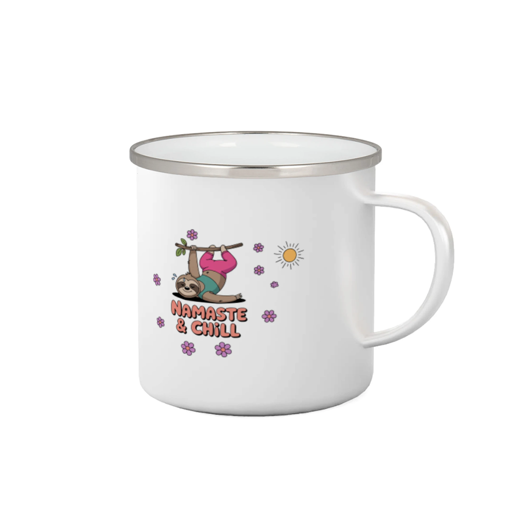 Tričká na jógu - Namaste & Chill - Plecháčik