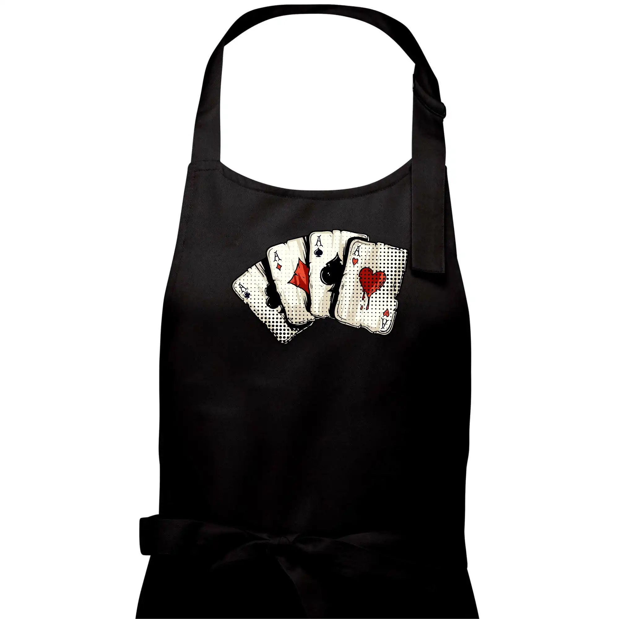 Poker tričká - Poker - karty kreslené - Pánska zástera na varenie