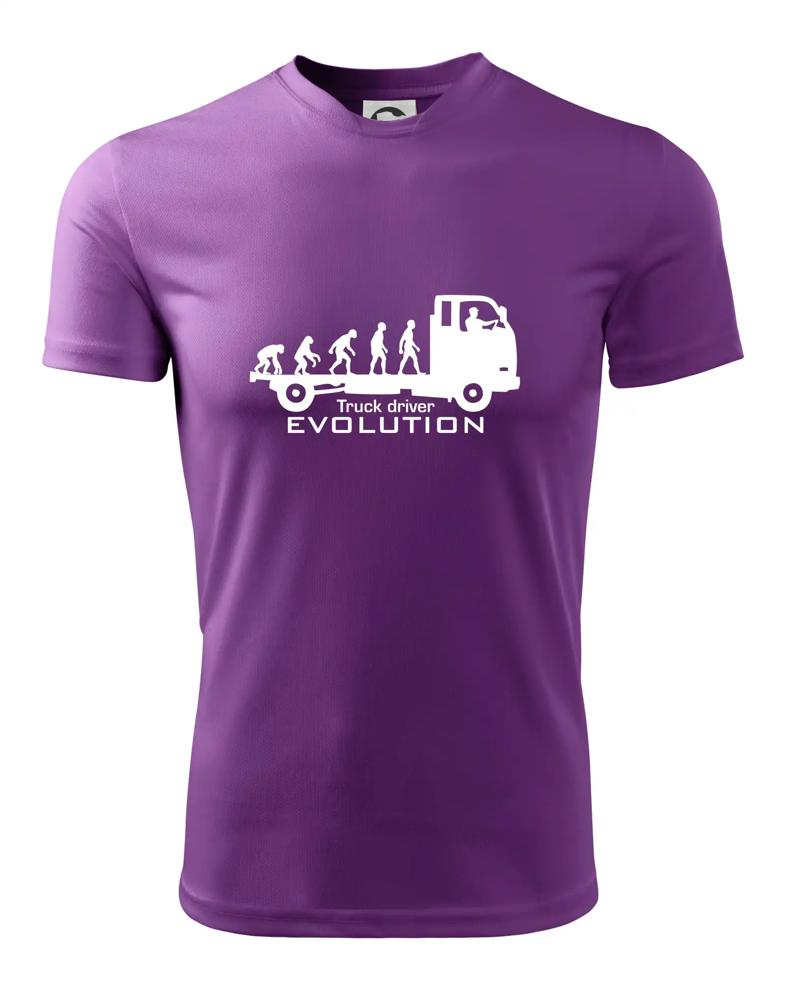 Tričká s kamionmi a nákladiakmi - Truck driver evolution - Pánske tričko Fantasy športové