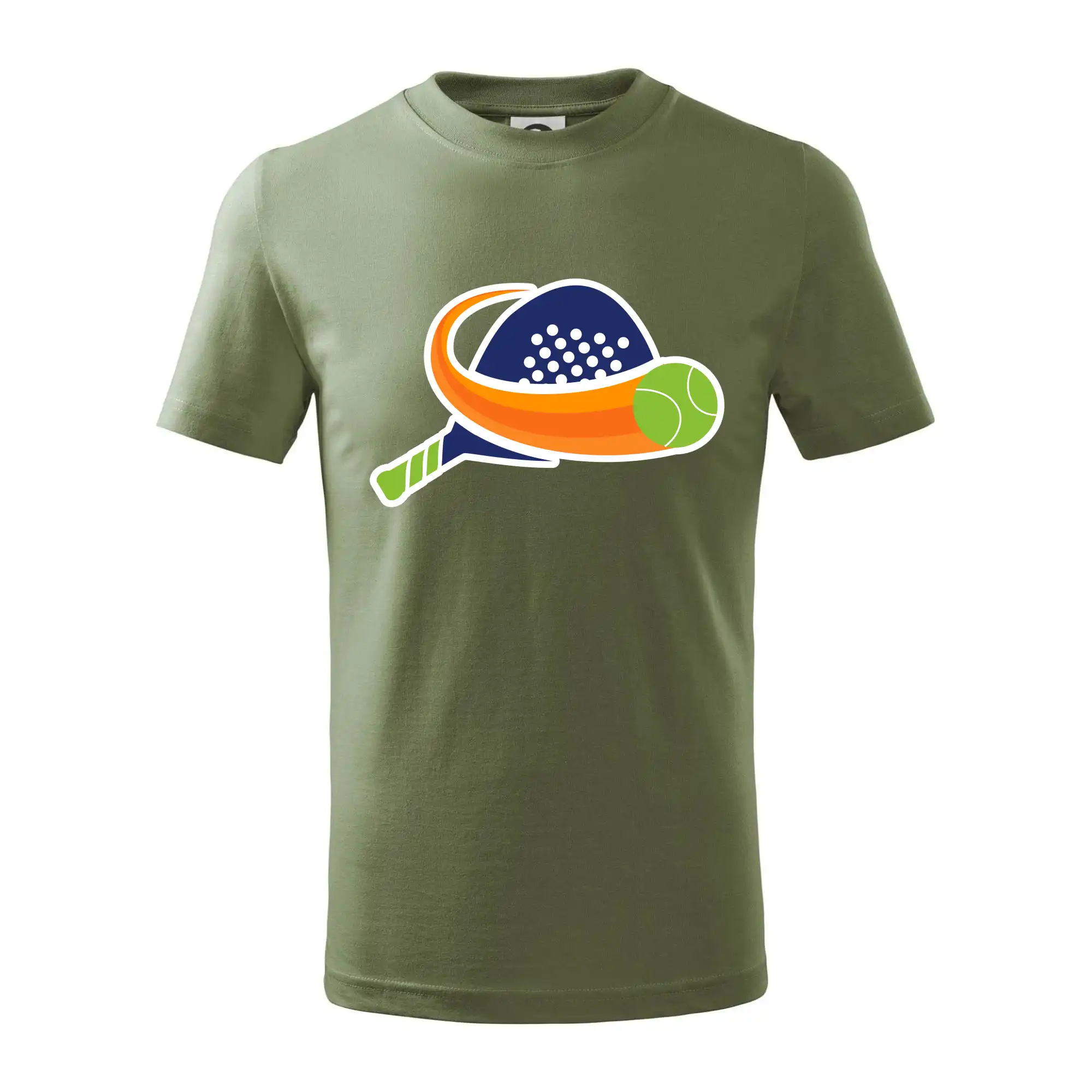Tričká s motívmi Padel tenis - Padel logo farebné - Tričko detské bavlnené