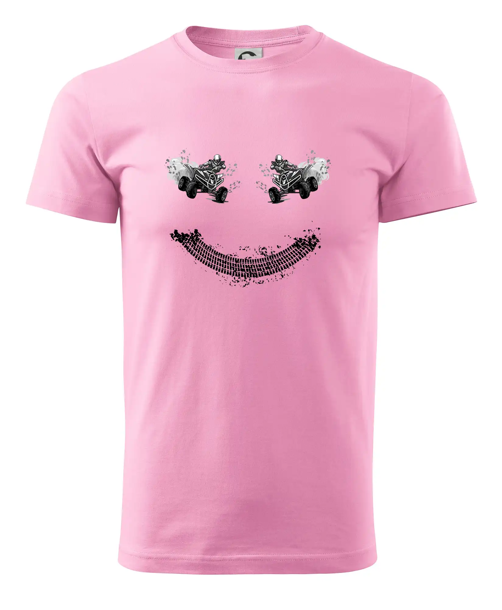 Tričko s štvorkolkou - Štvorkolka smile - Pánske tričko nižšej gramáže
