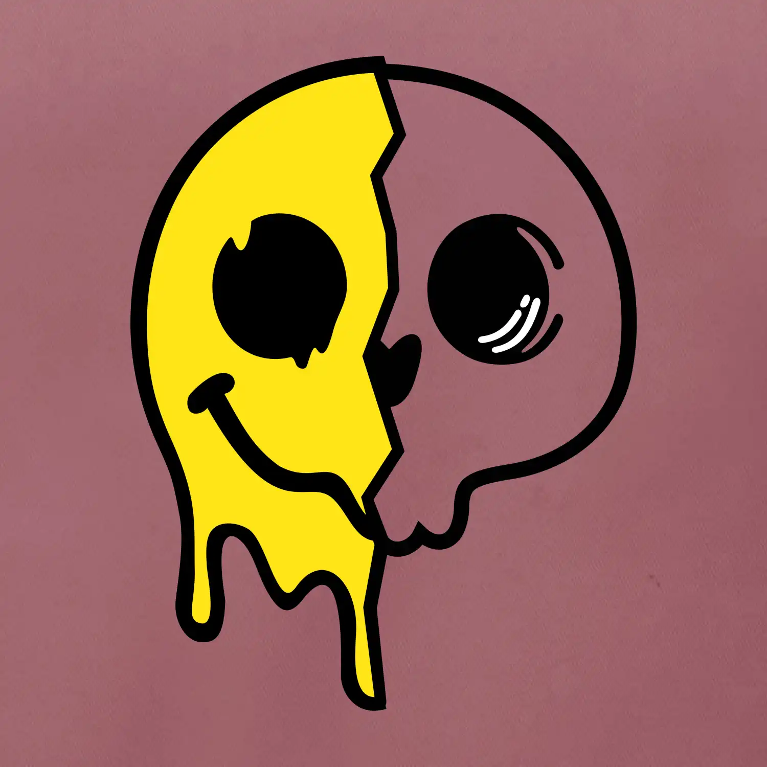 Yin & Yang lebka smajlík