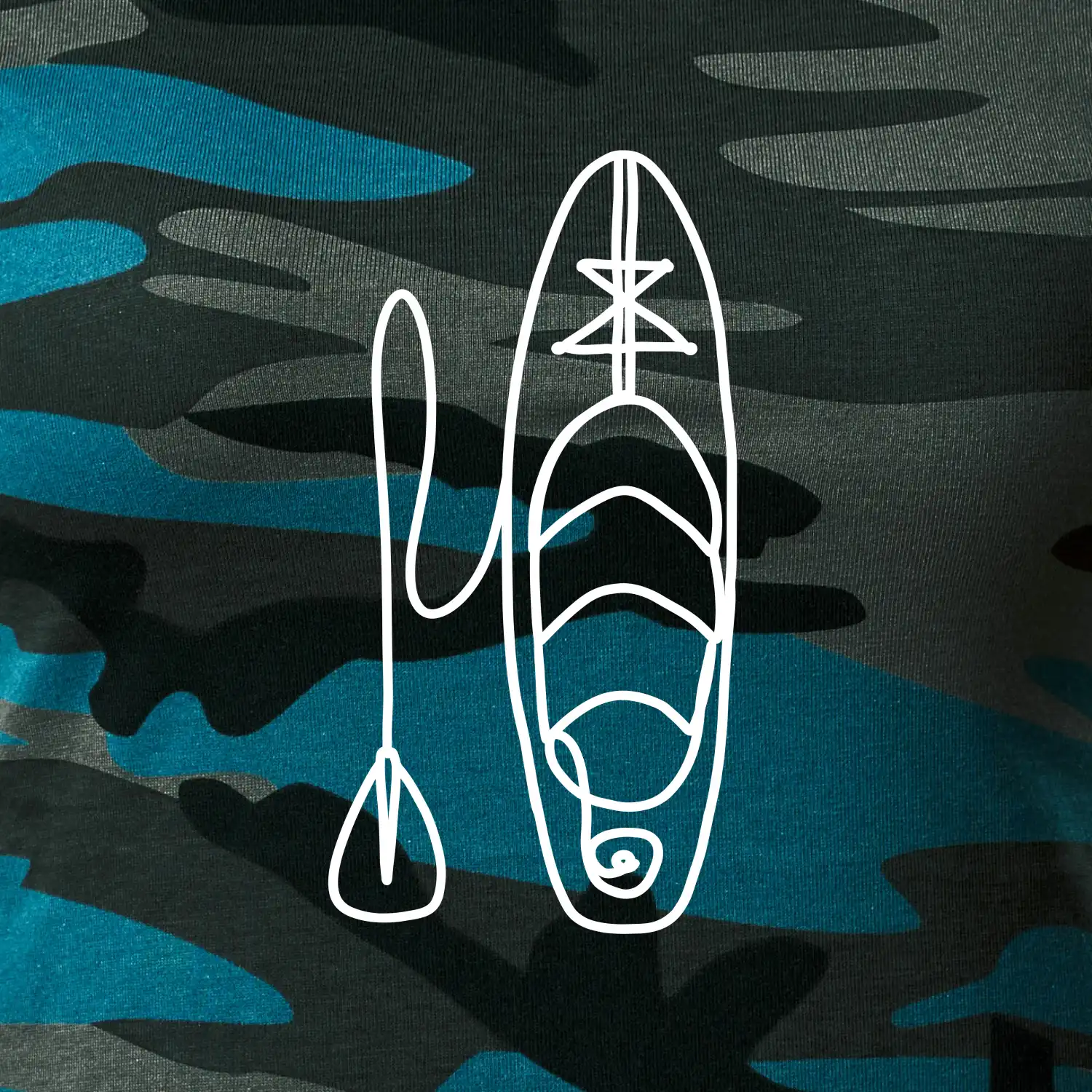 Paddleboard jedním tahem