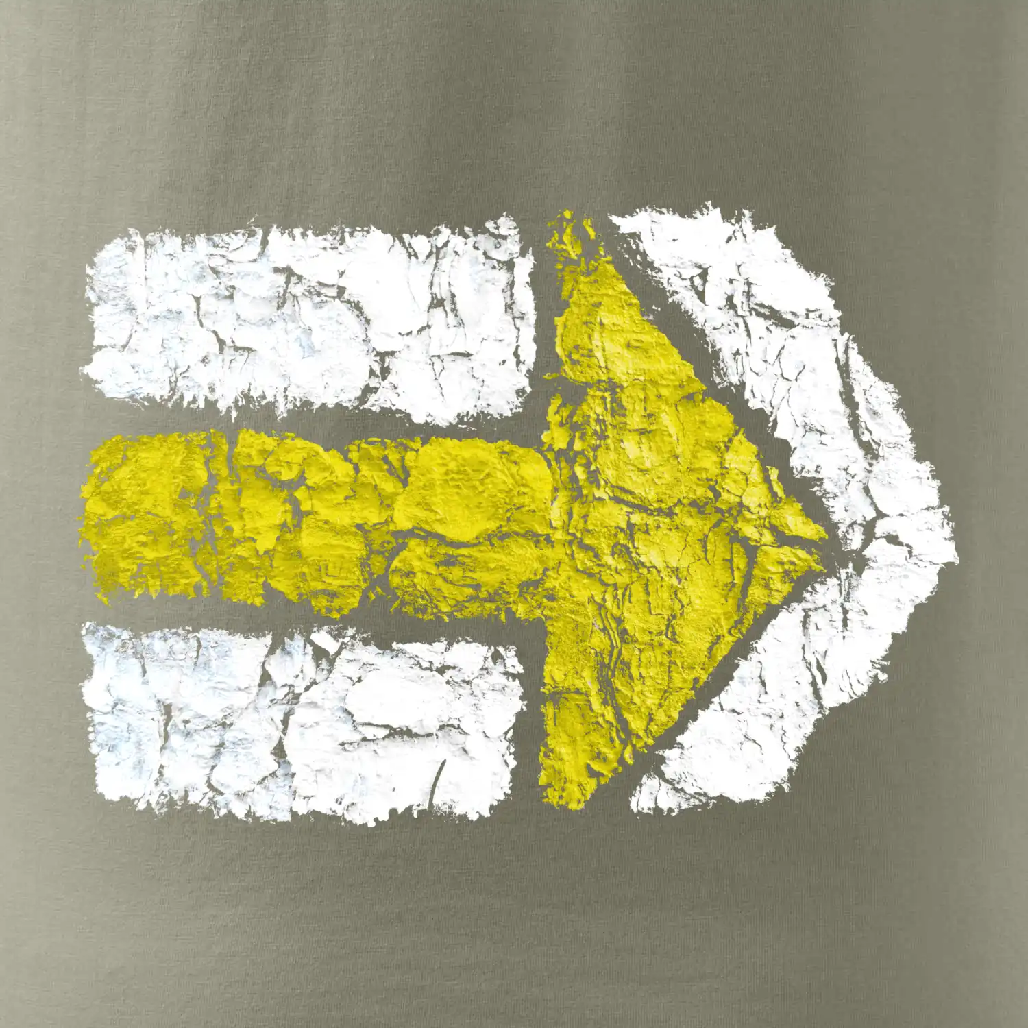 Párová turistická značka žlutá