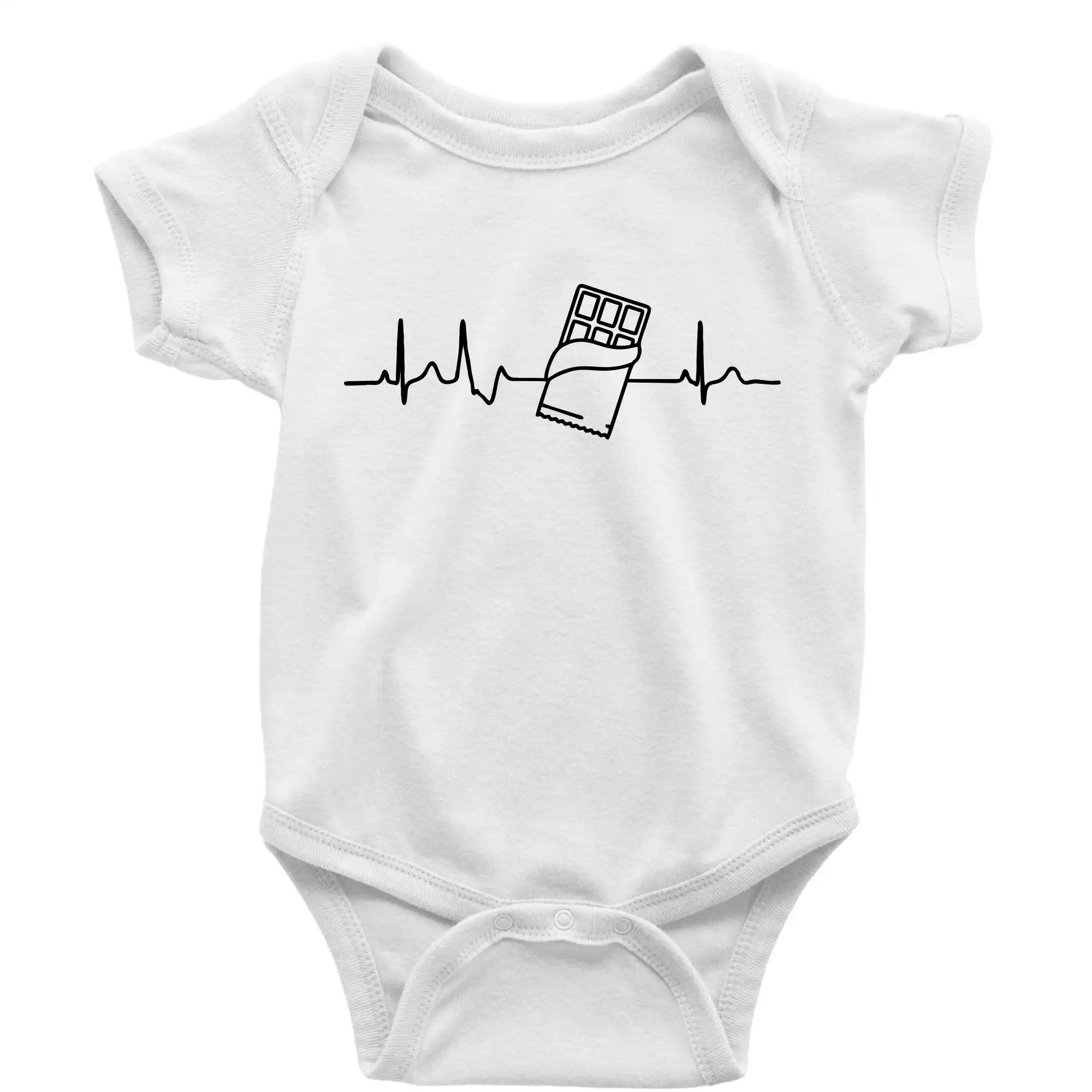 EKG čokoláda - Body dojčenské s krátkym rukávom