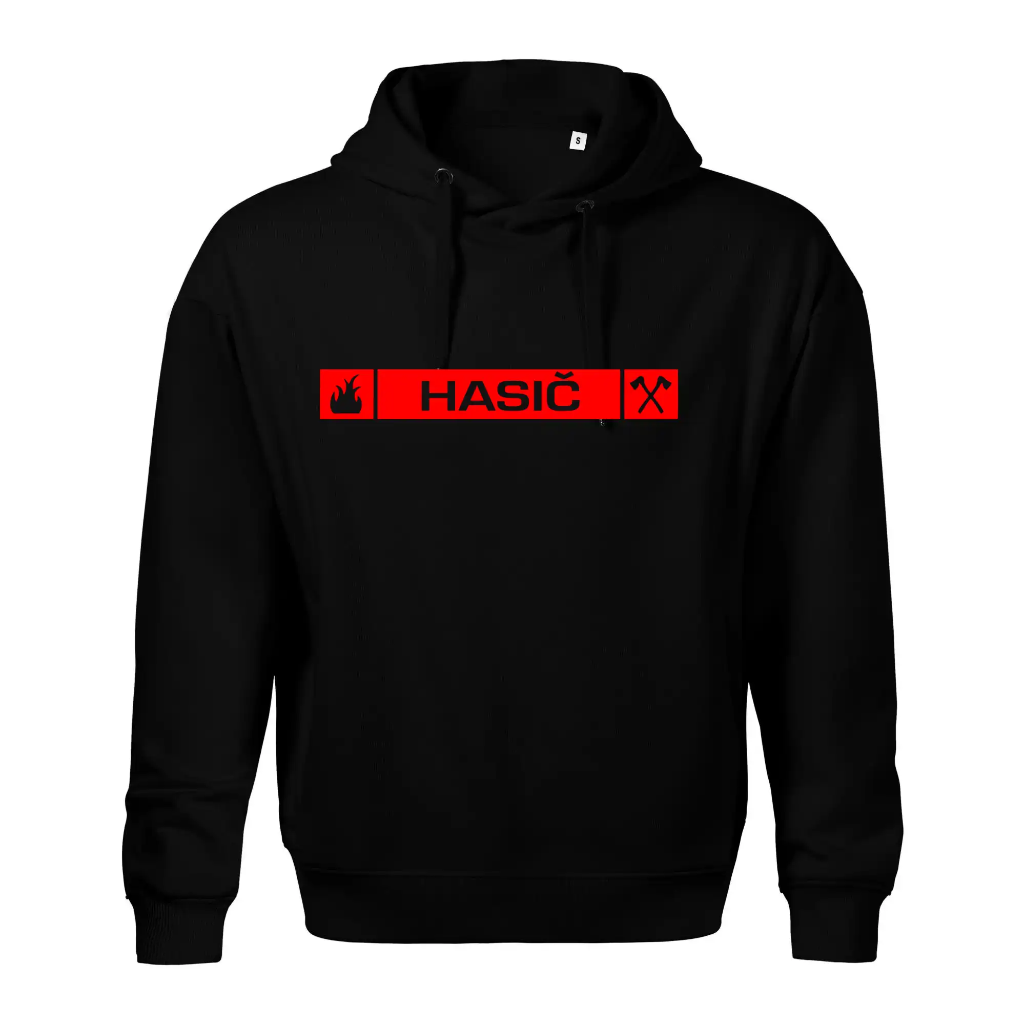 Originálne tričká pre hasičov - Hasiči predný znak - Oversized mikina pánska Moon - kratšia + širšia