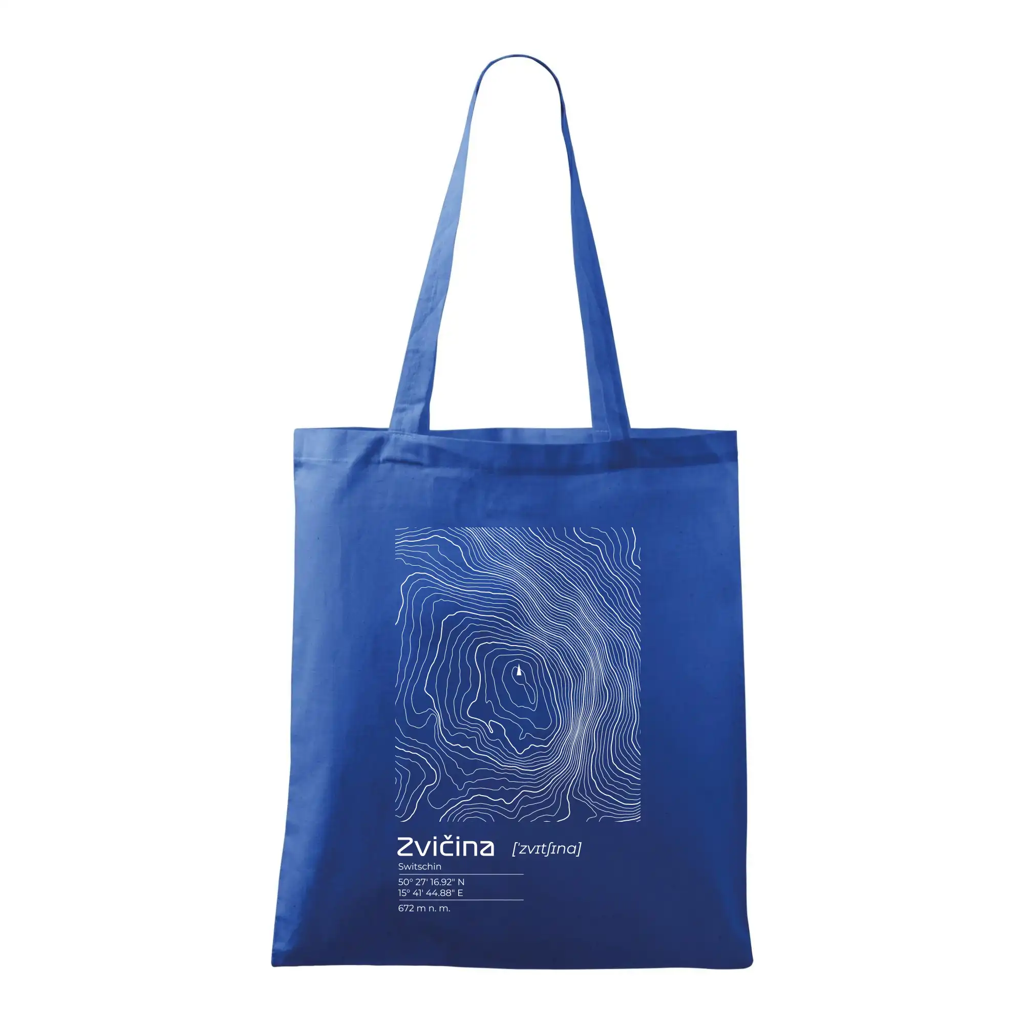 Zvičina - vrstevnice v obdélníku