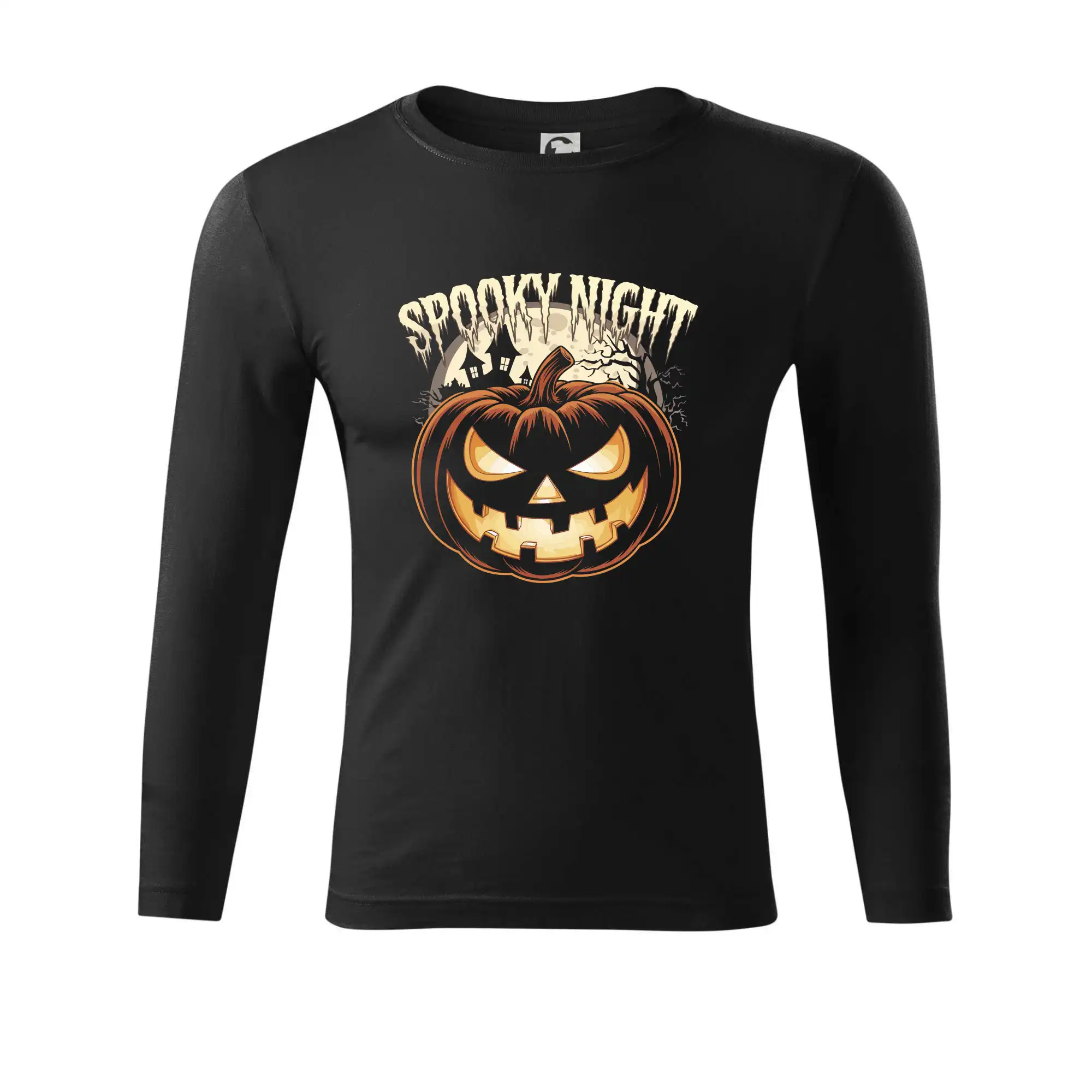 Grafické tričká - Spooky night - Tričko Progress s dlhým rukávom