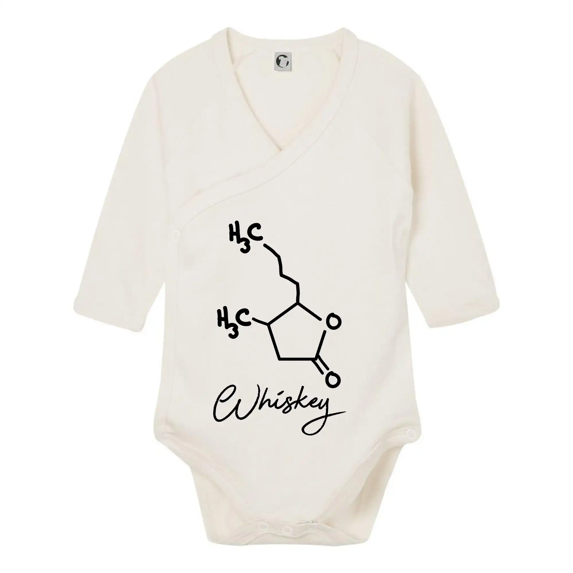 Vtipná tričká s motívmi pitie - ostatné - Barová chémia - whiskey - Body zavinovacie s dlhým rukávom