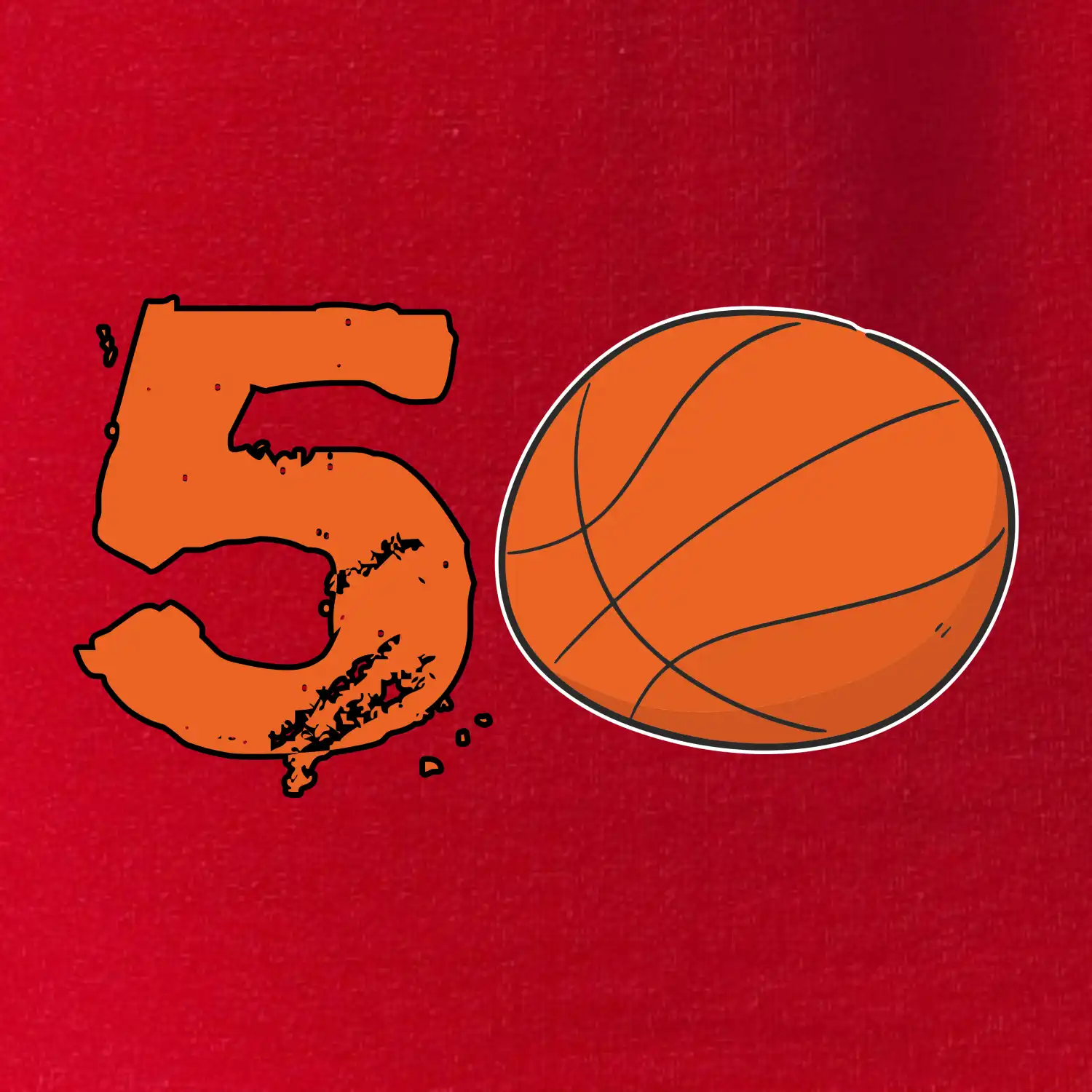 Basketball kulaté narozeniny 50