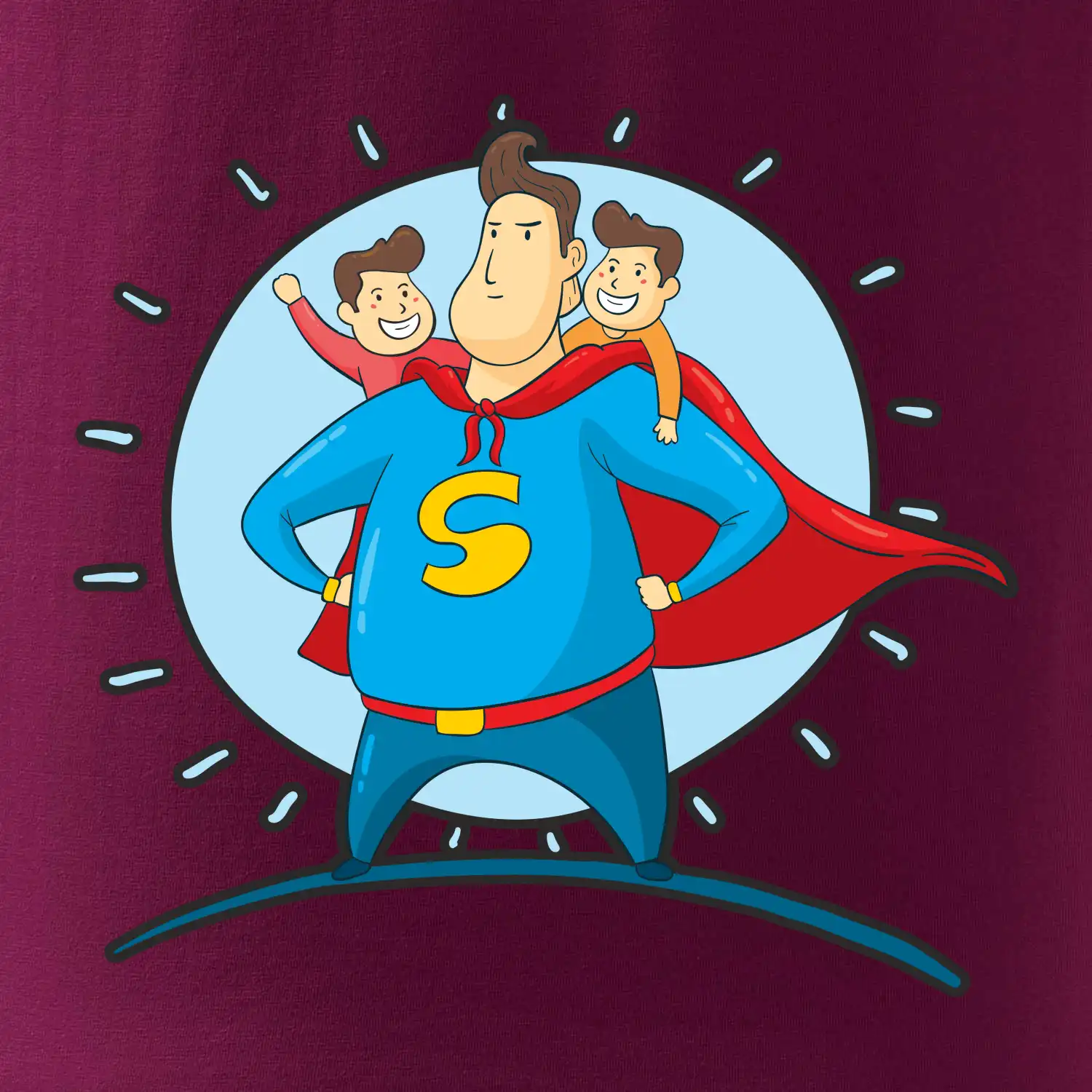 Táta superman - kluk a kluk