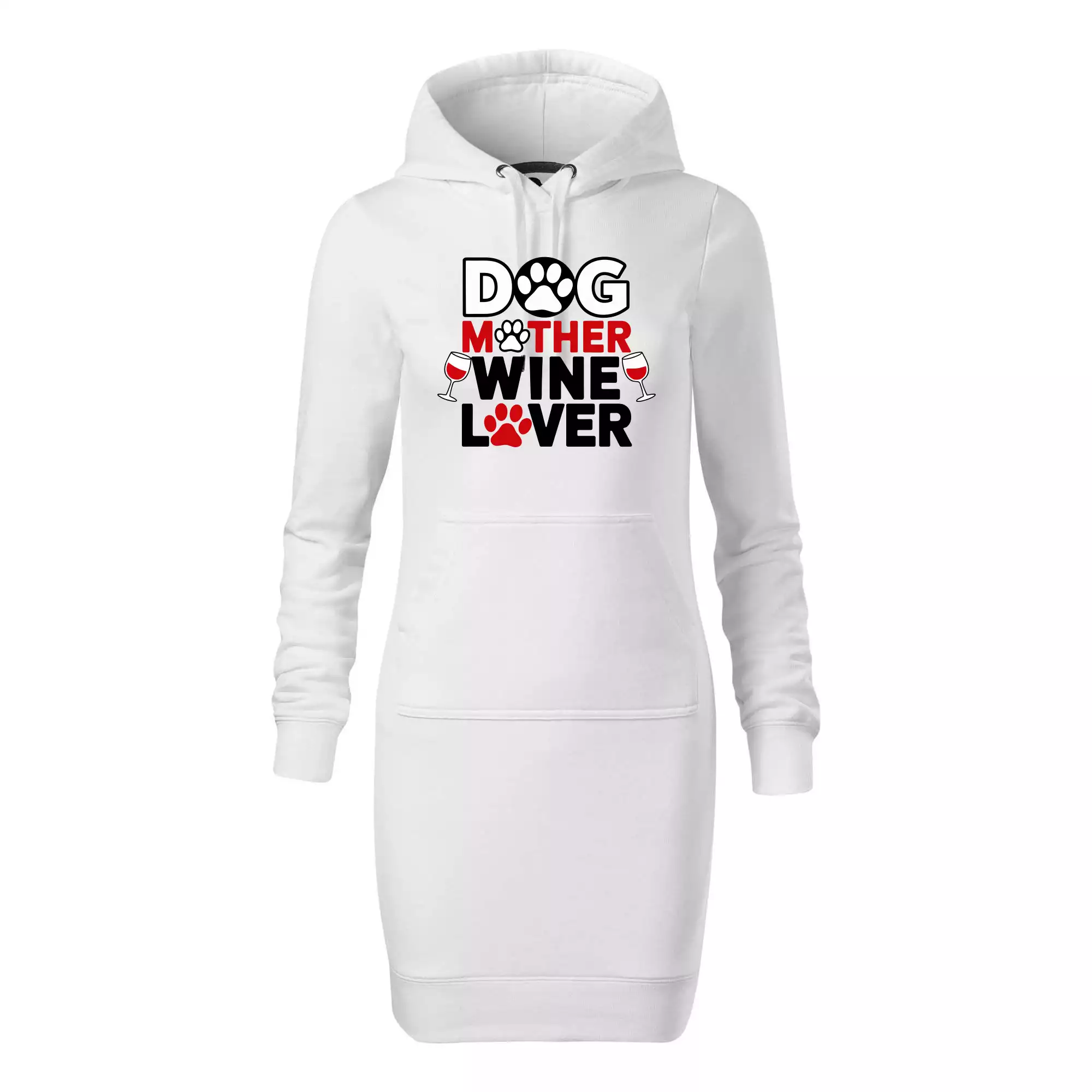 Dog mother wine lover