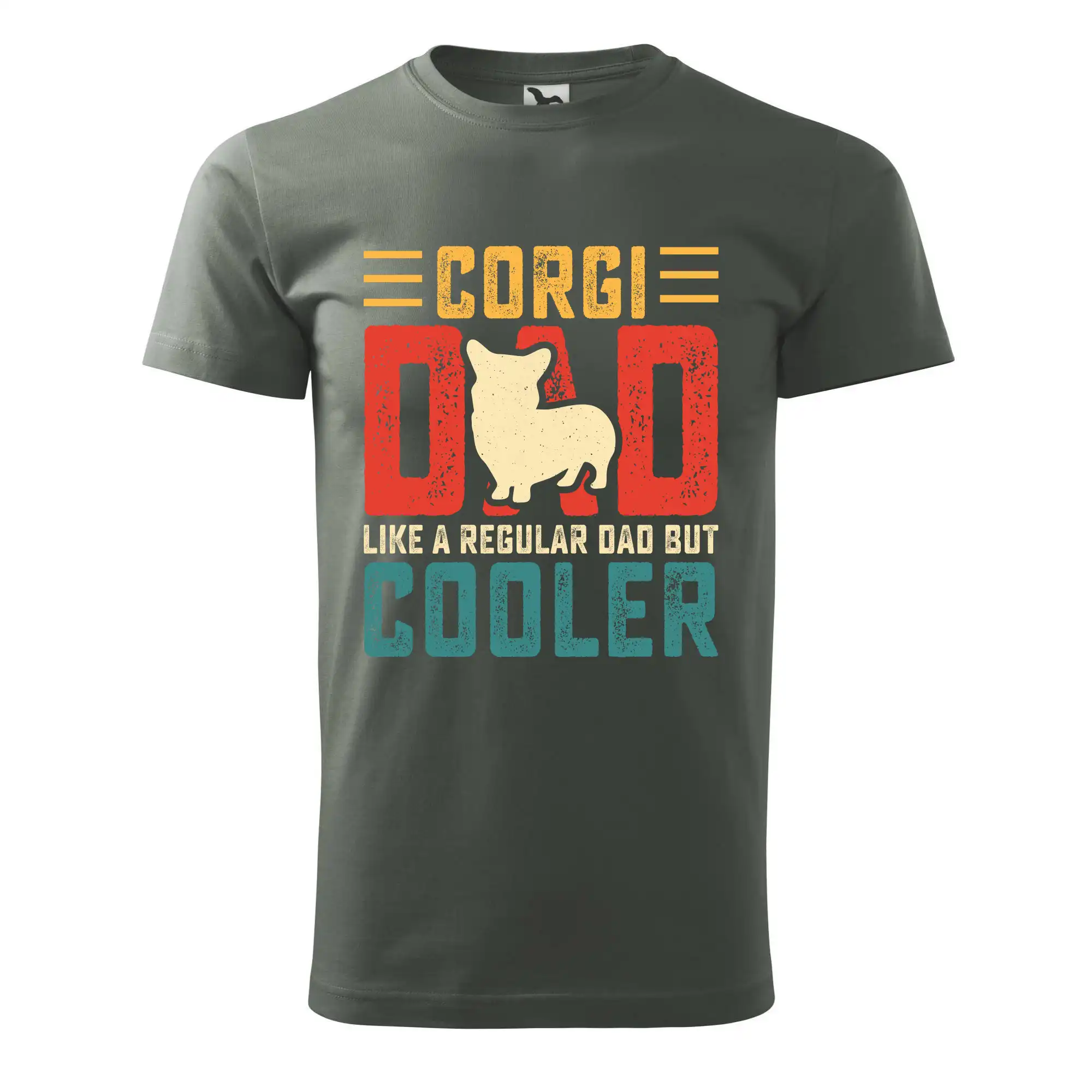 Corgi dad like a regular dad but cooler