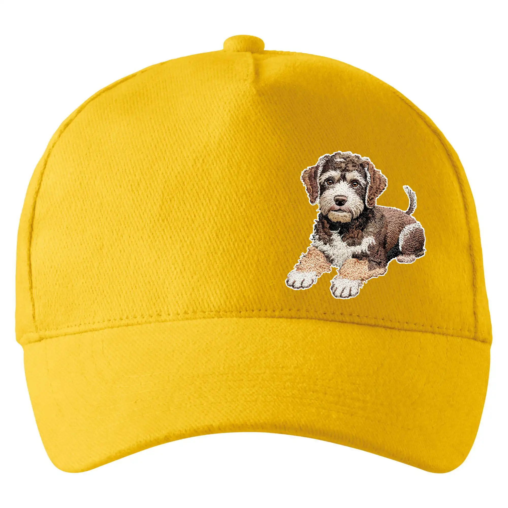 Lagotto romagnolo ležicí vyšívaný na prsu