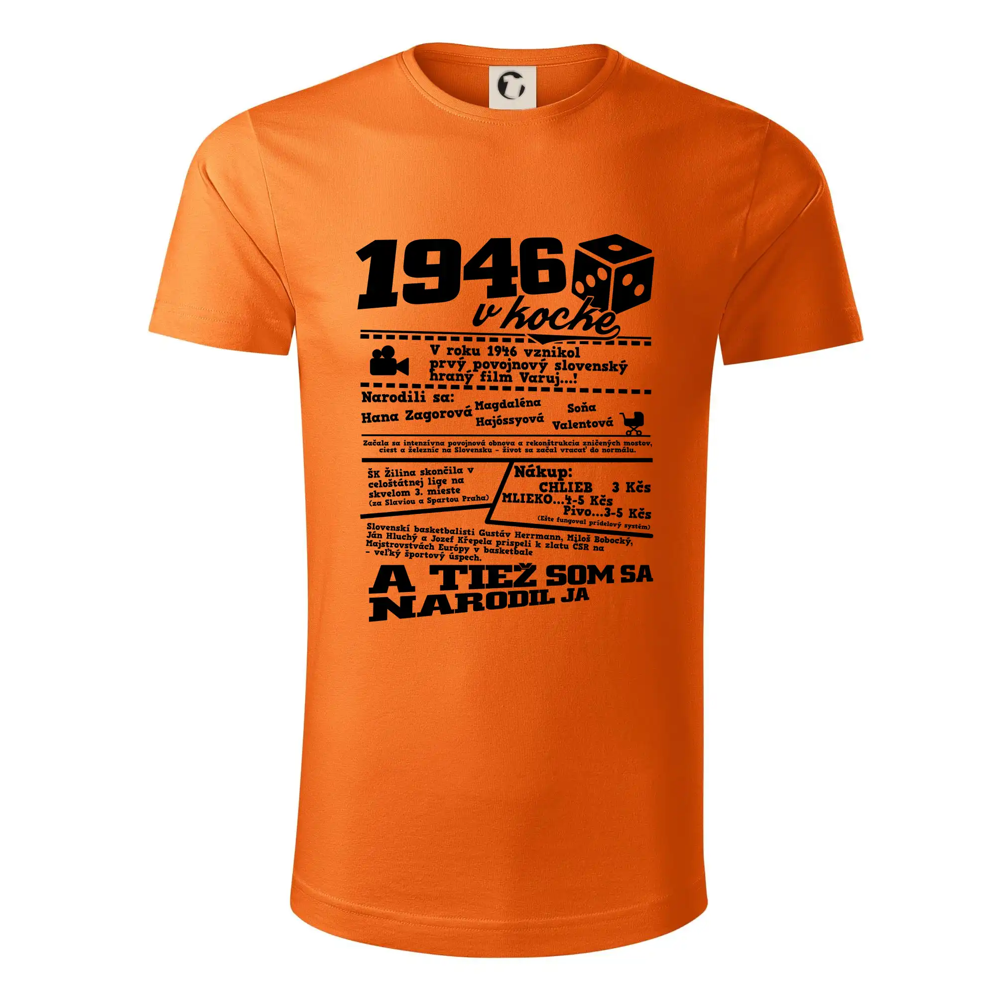 1946 v kocke - Tričko z organickej bavlny