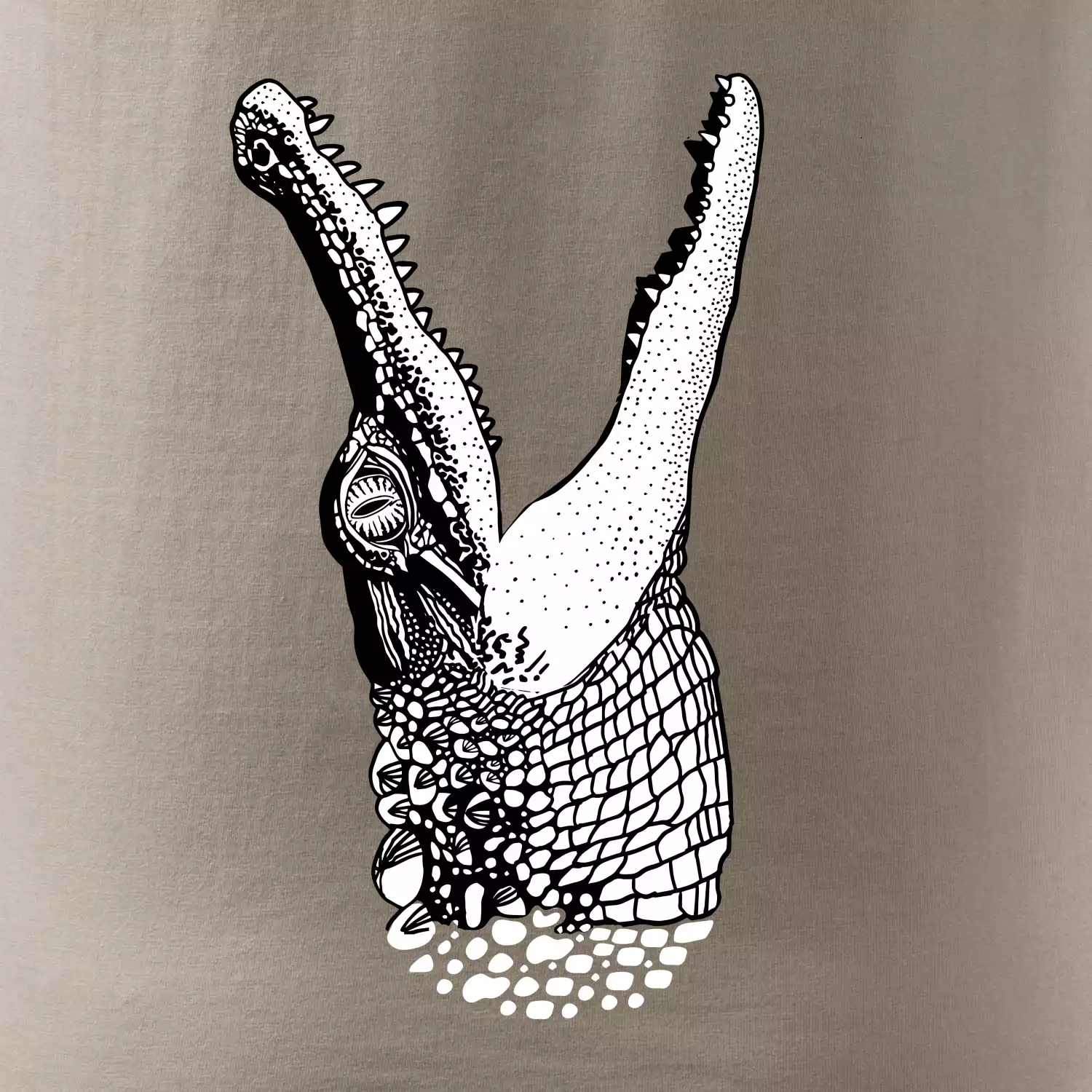 Krokodýl kreslený (Pecka design)