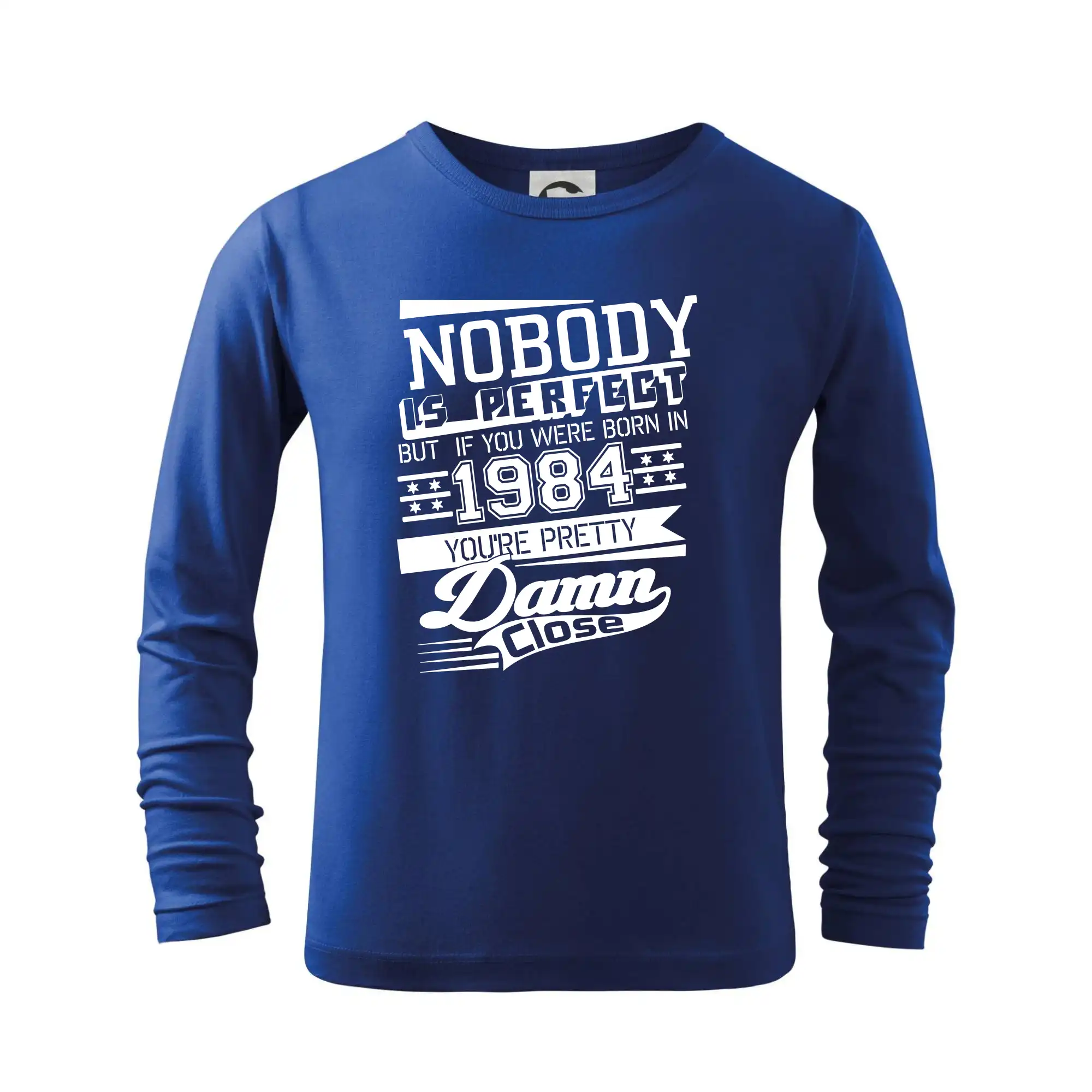 Trička s ročníkom 1984 - Nobody is perfect - 1984 - Tričko detské Long Sleeve
