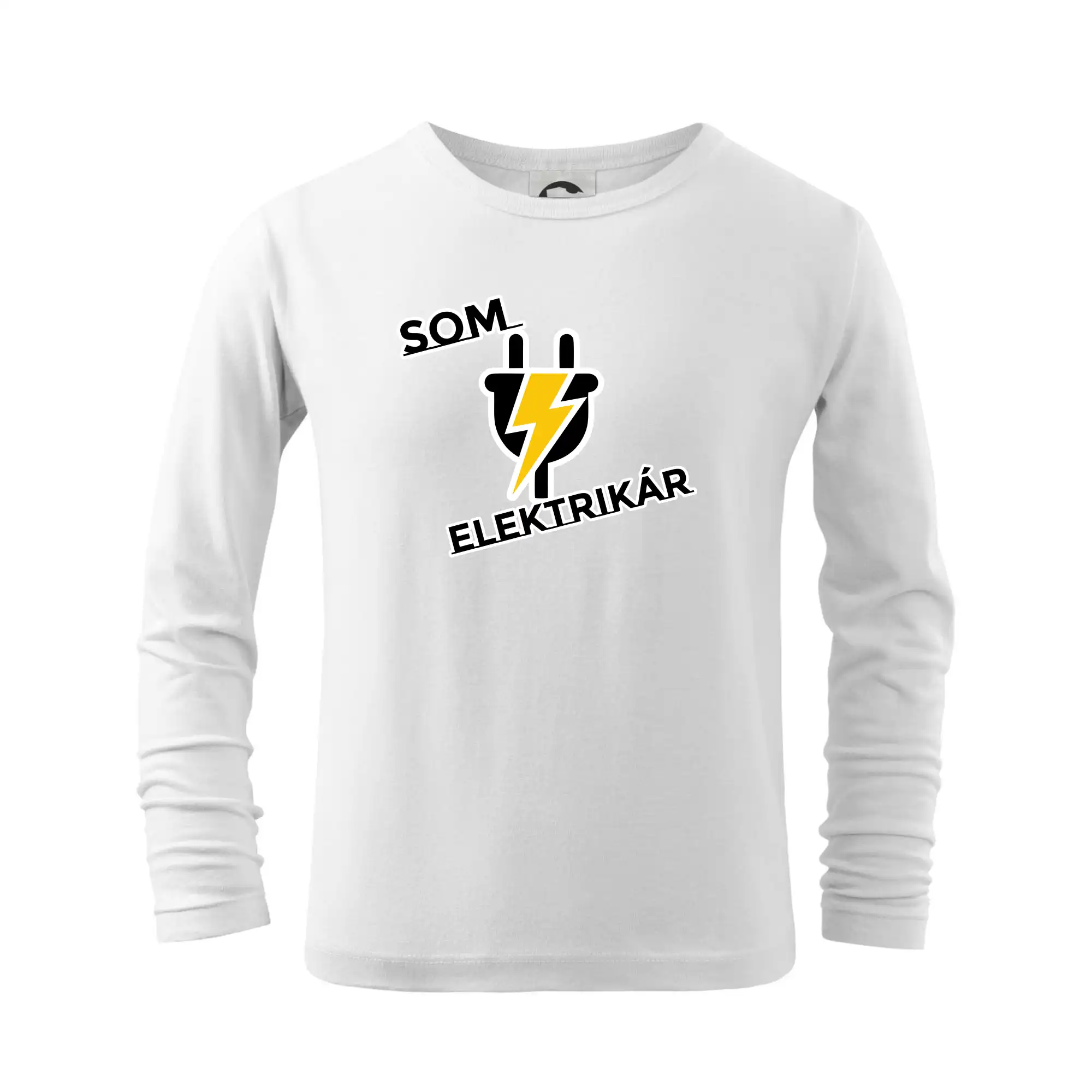 Vtipné tričká do práce - Zásuvka - som elektrikár - Tričko detské Long Sleeve