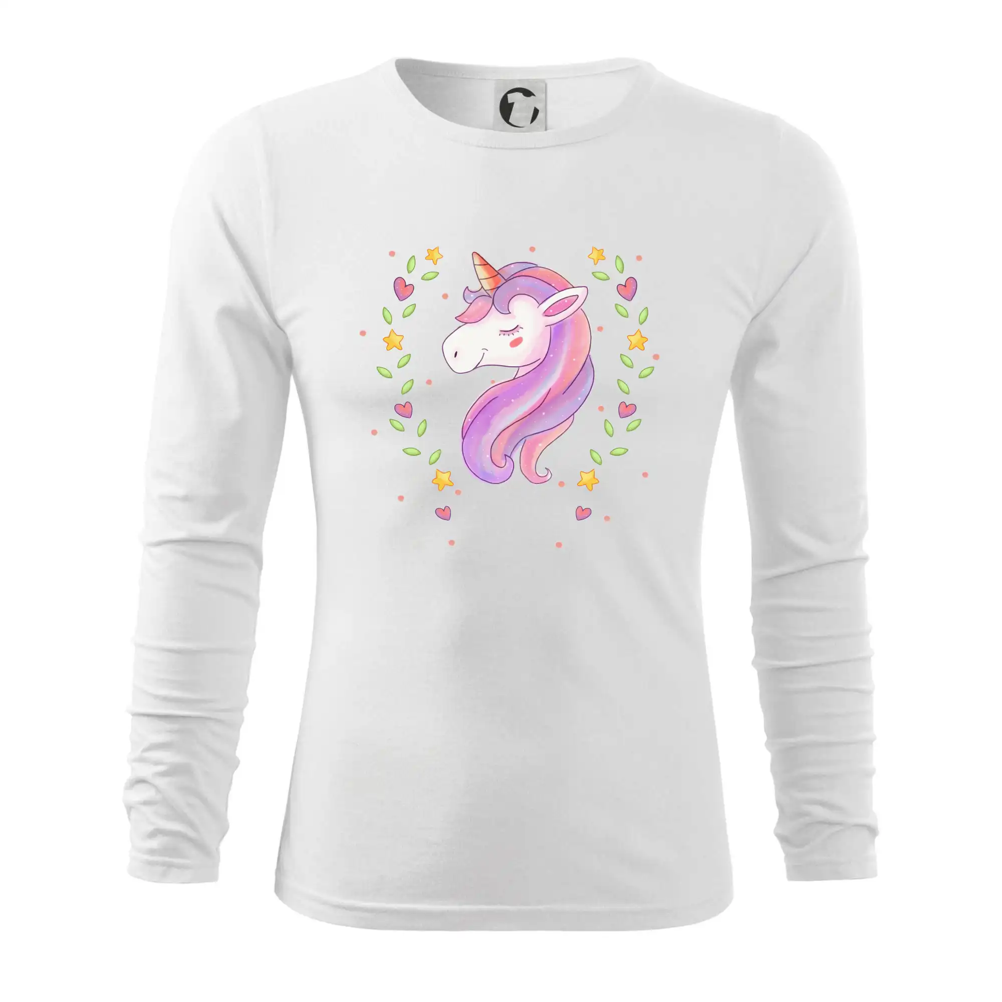 Tričká s jednorožcom - Jednorožec zaľúbený - Tričko s dlhým rukávom FIT-T long sleeve