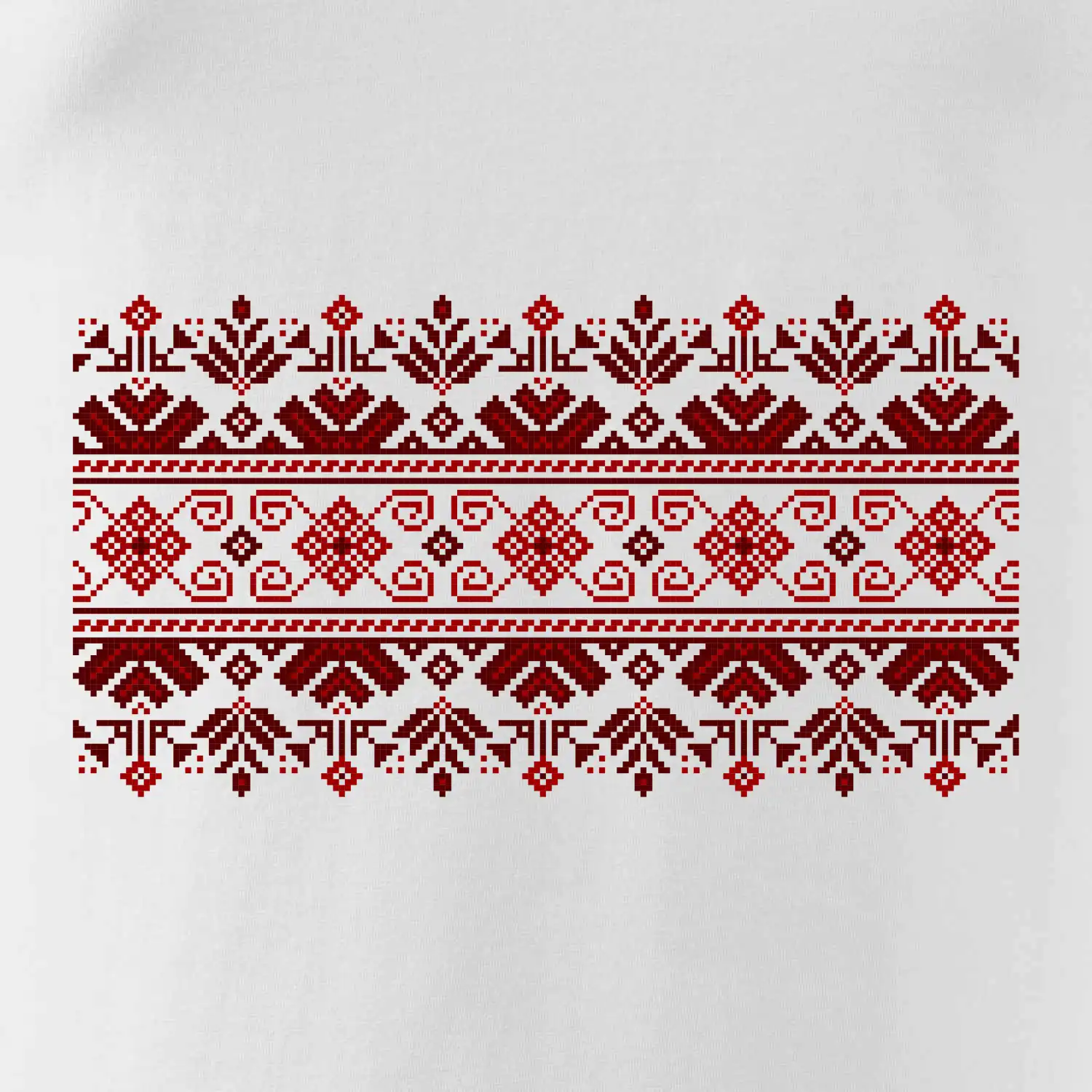 Ukrajinský vzor - červený