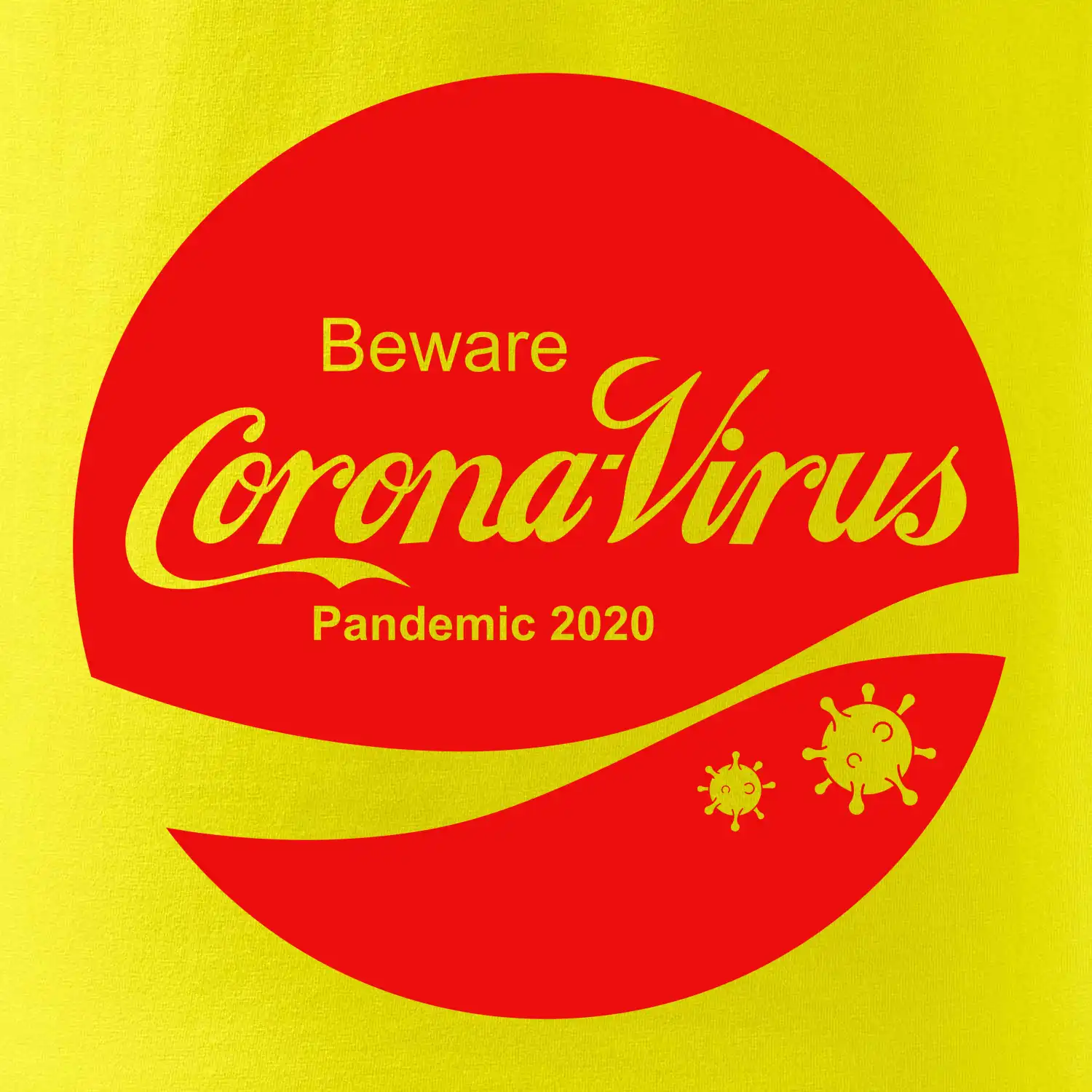 Corona virus pandemic logo