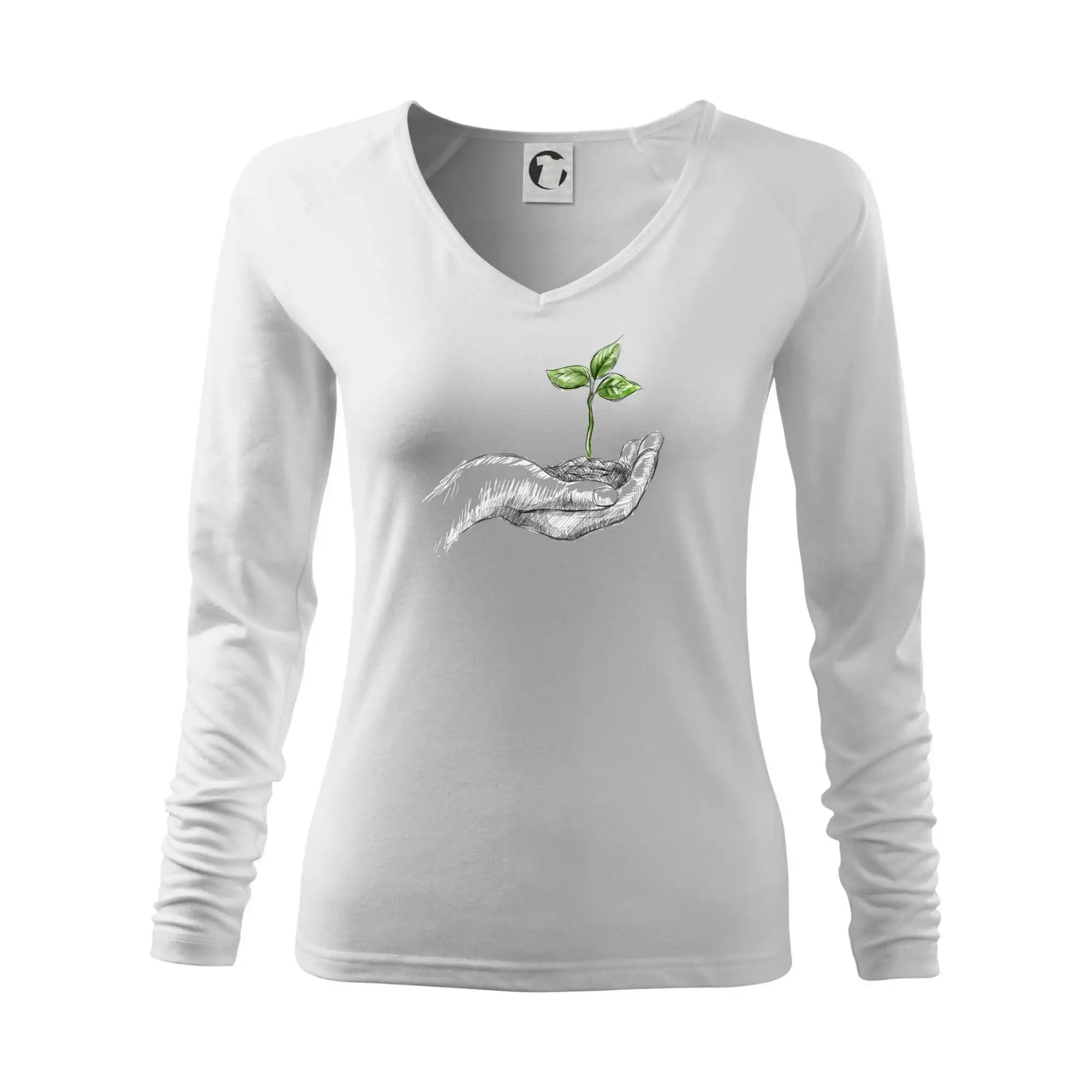 Grafické tričká - Bio ruka života - Tričko dámske Elegance