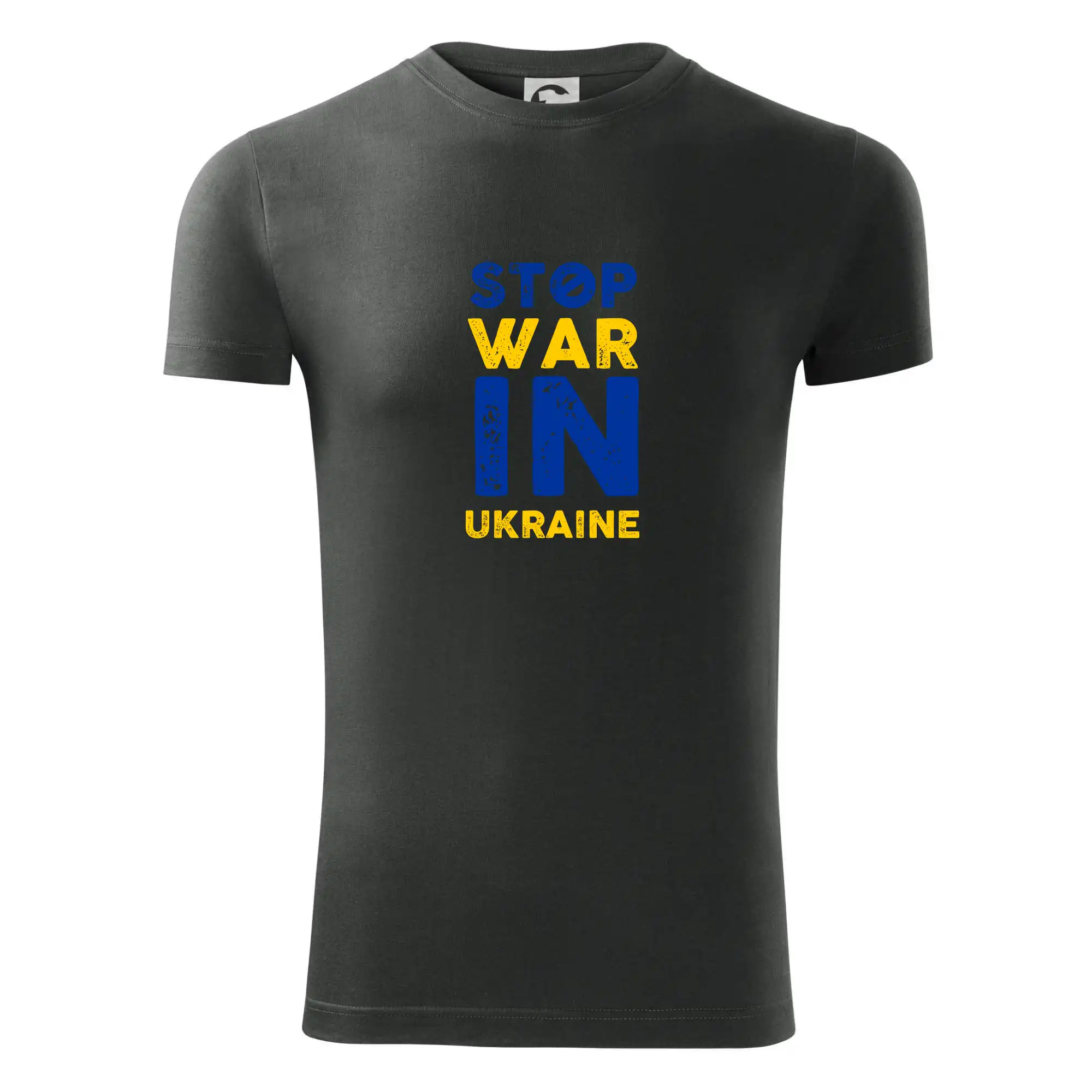 Barevný nápis Stop war in ukraine