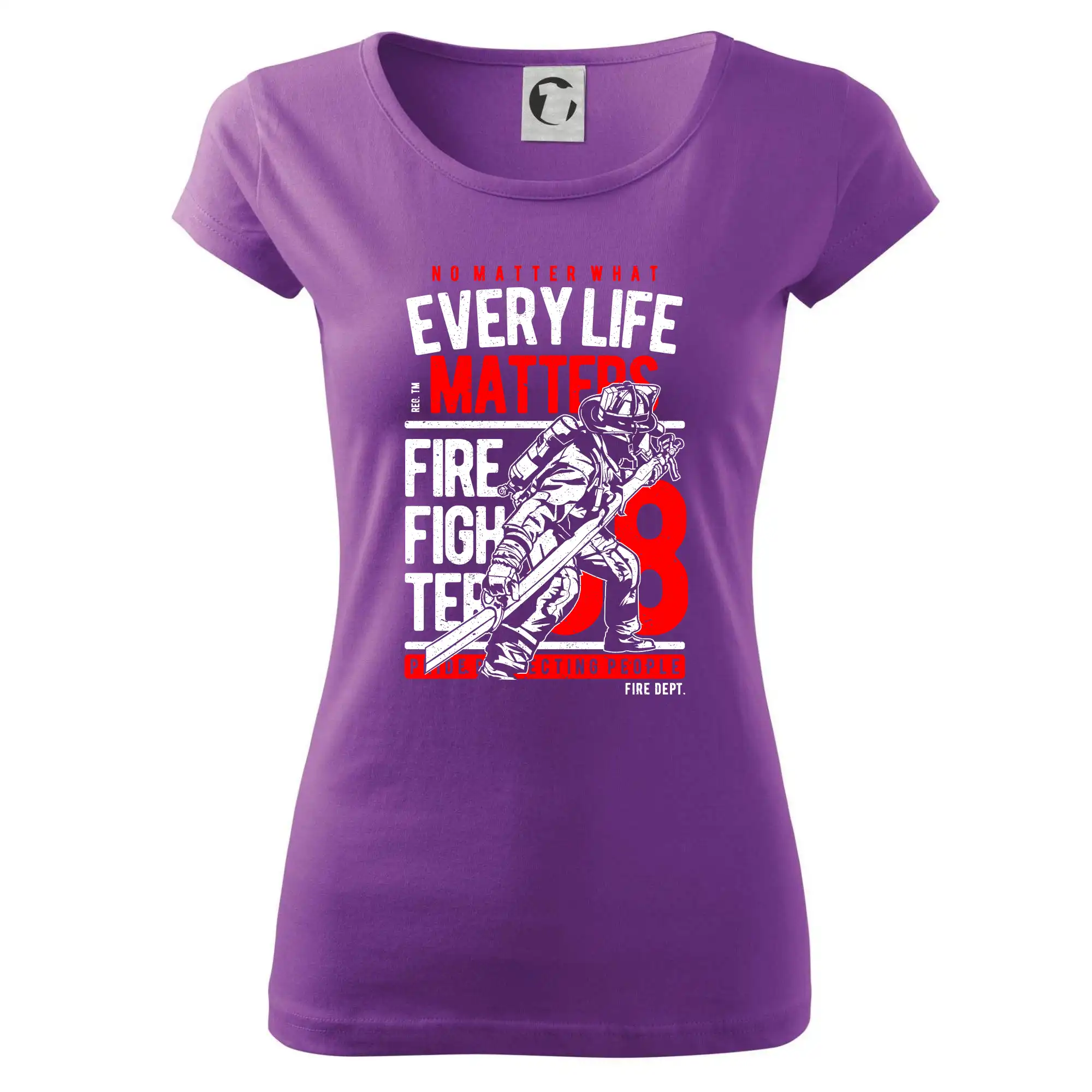 Originálne tričká pre hasičov - Every Life Matters - Dámske tričko Pure