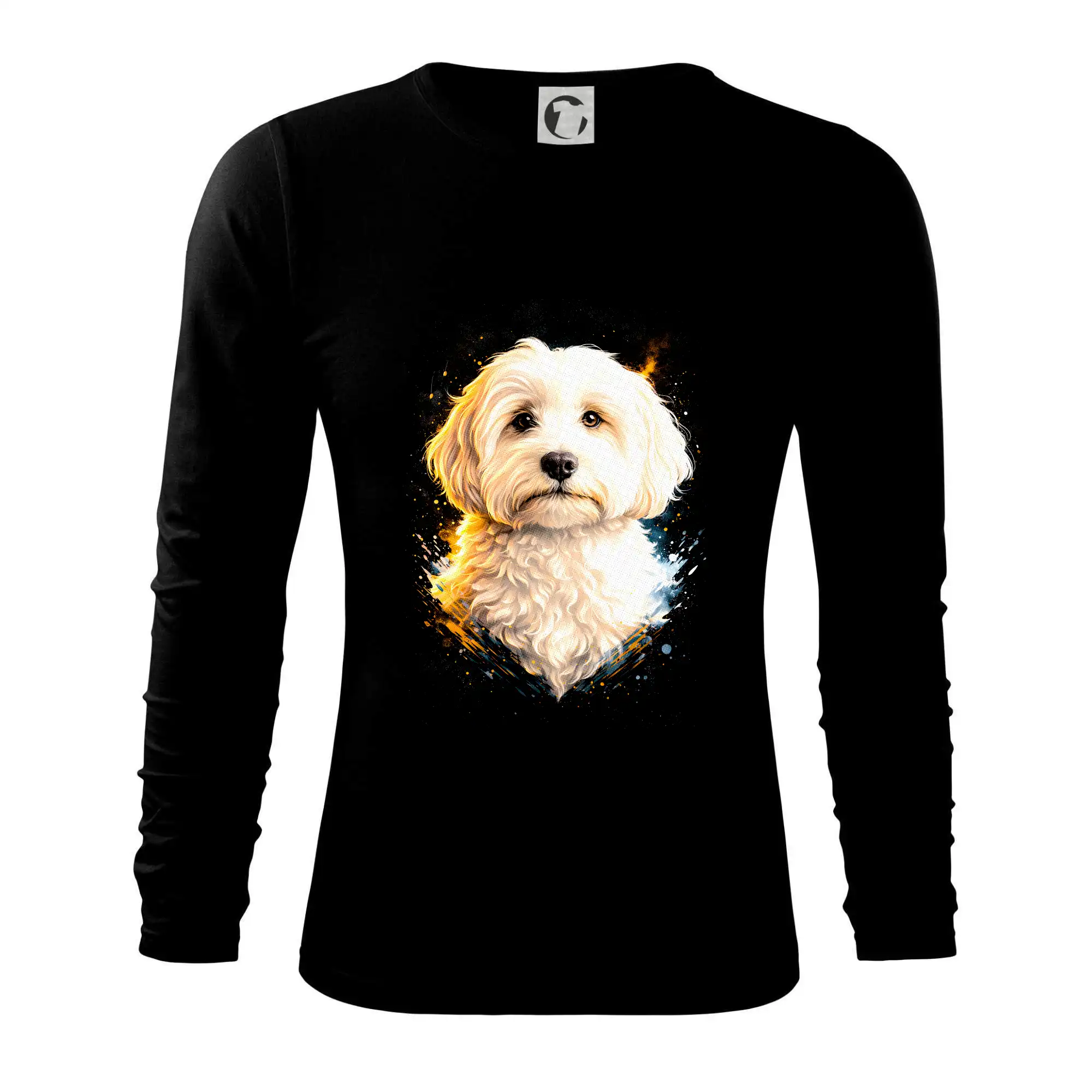 Ostatné psie plemená - Obrázok poltón Maltipoo - Tričko s dlhým rukávom FIT-T long sleeve