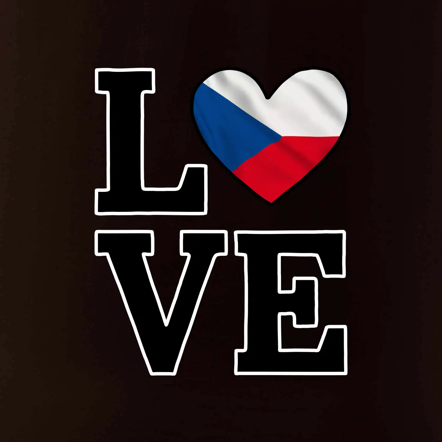 Love Česká vlajka