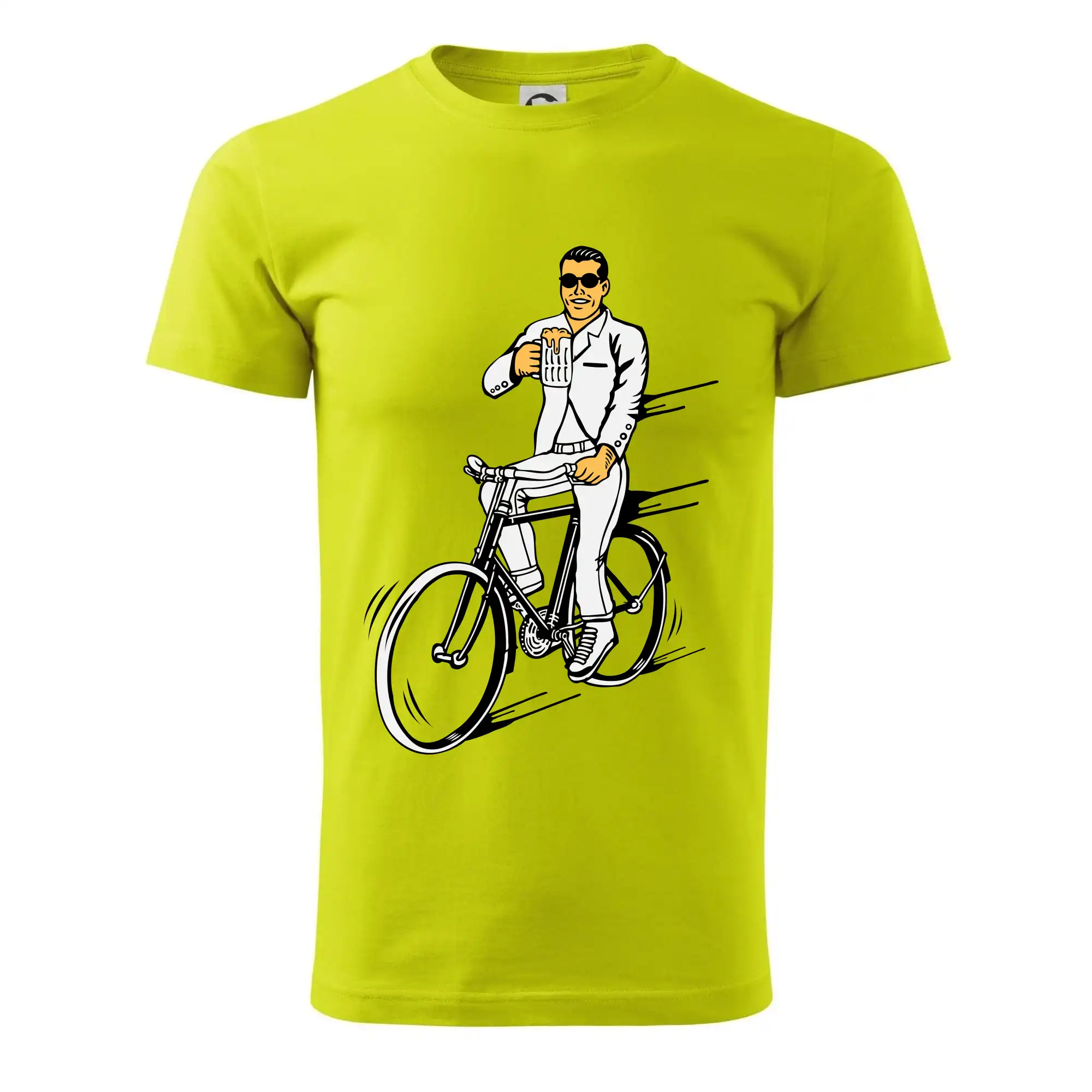 Gentleman na kole s pivem