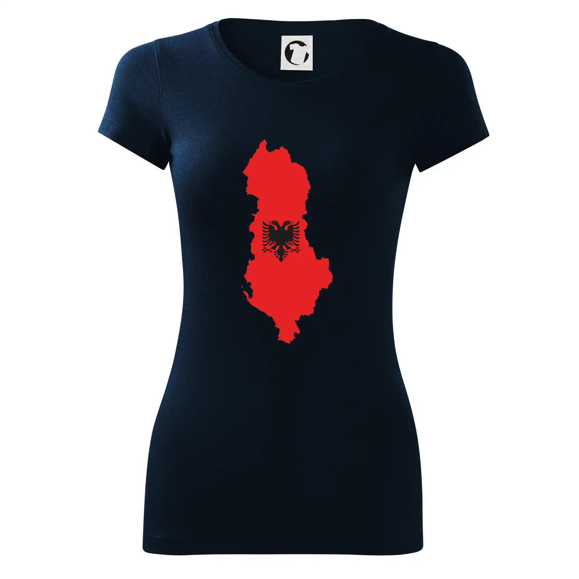 Albánie mapa a znak